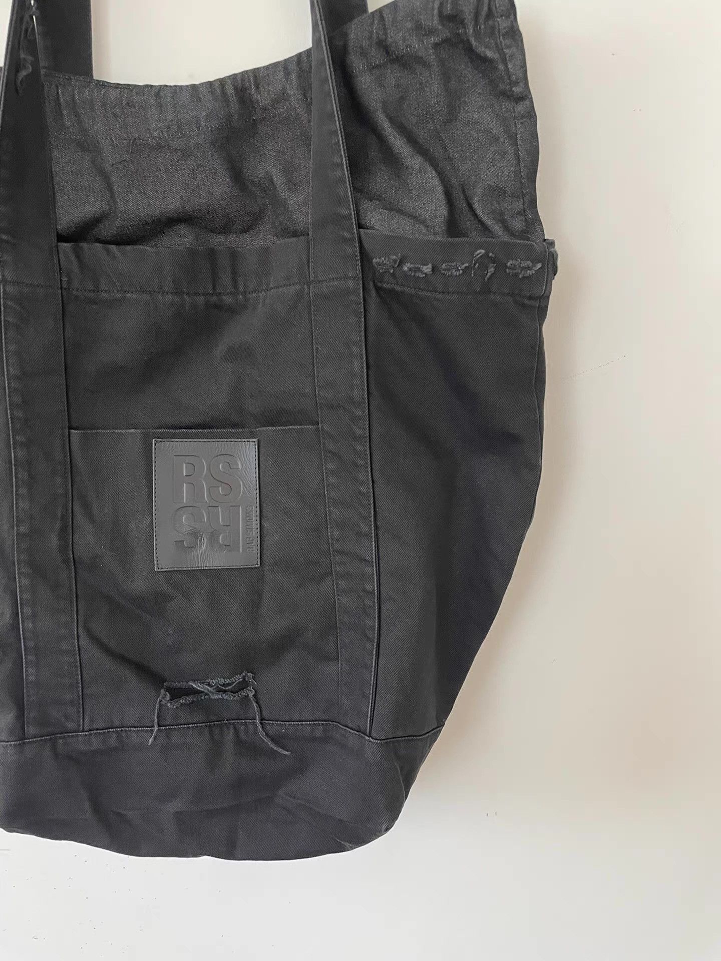 Raf Simons Raf Simons 23SS Washed Denim Tote Bag Ｑ21 Size ONE SIZE - 3 Thumbnail