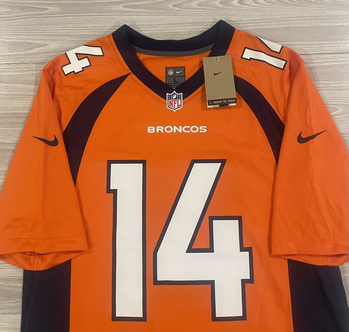 Nike Nike Denver Broncos Courtland Sutton #14 Jersey Mens Large Size US L / EU 52-54 / 3 - 3 Thumbnail