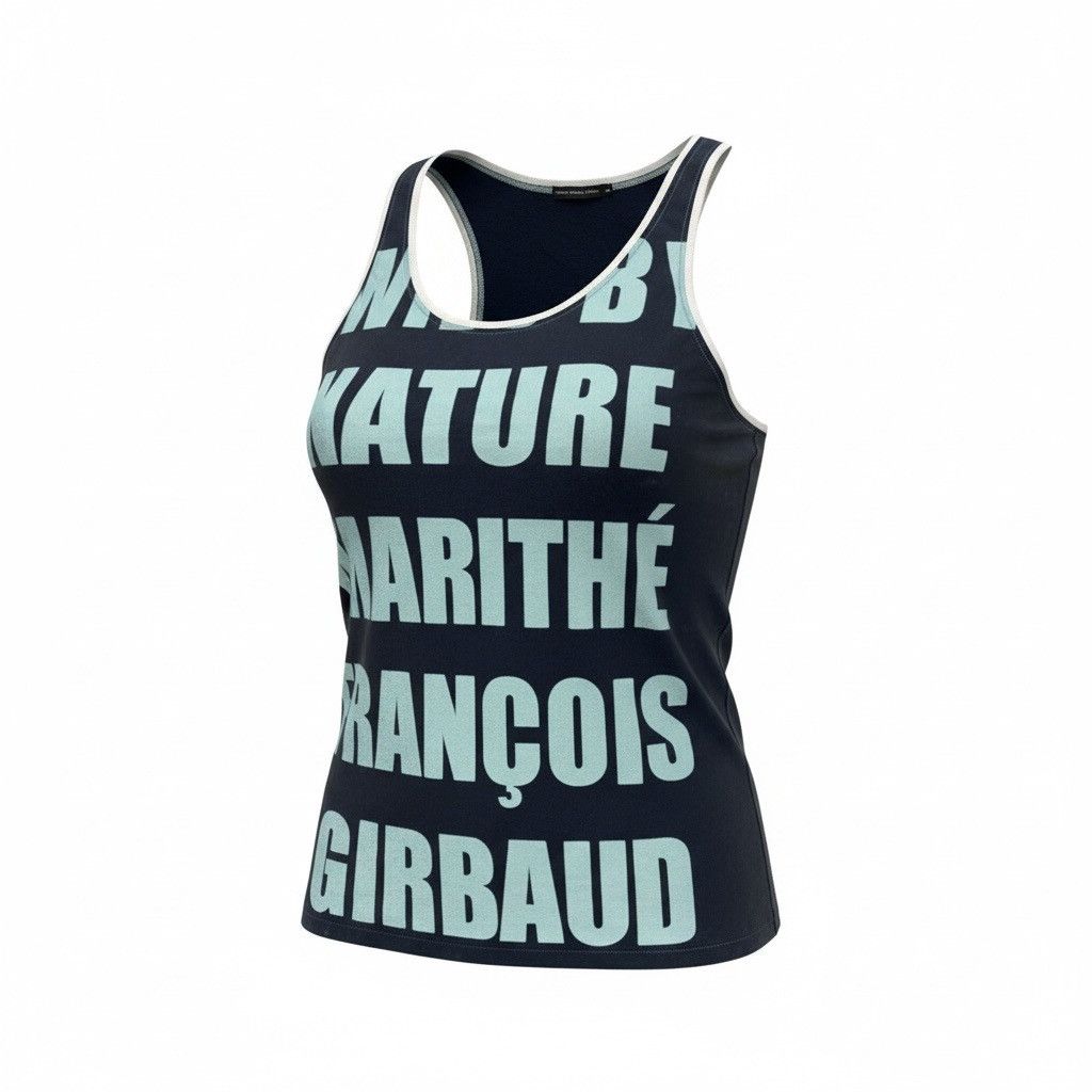 Marithe + Francois Girbaud Girbaud script spellout tank top Size US L / EU 52-54 / 3 - 1 Thumbnail