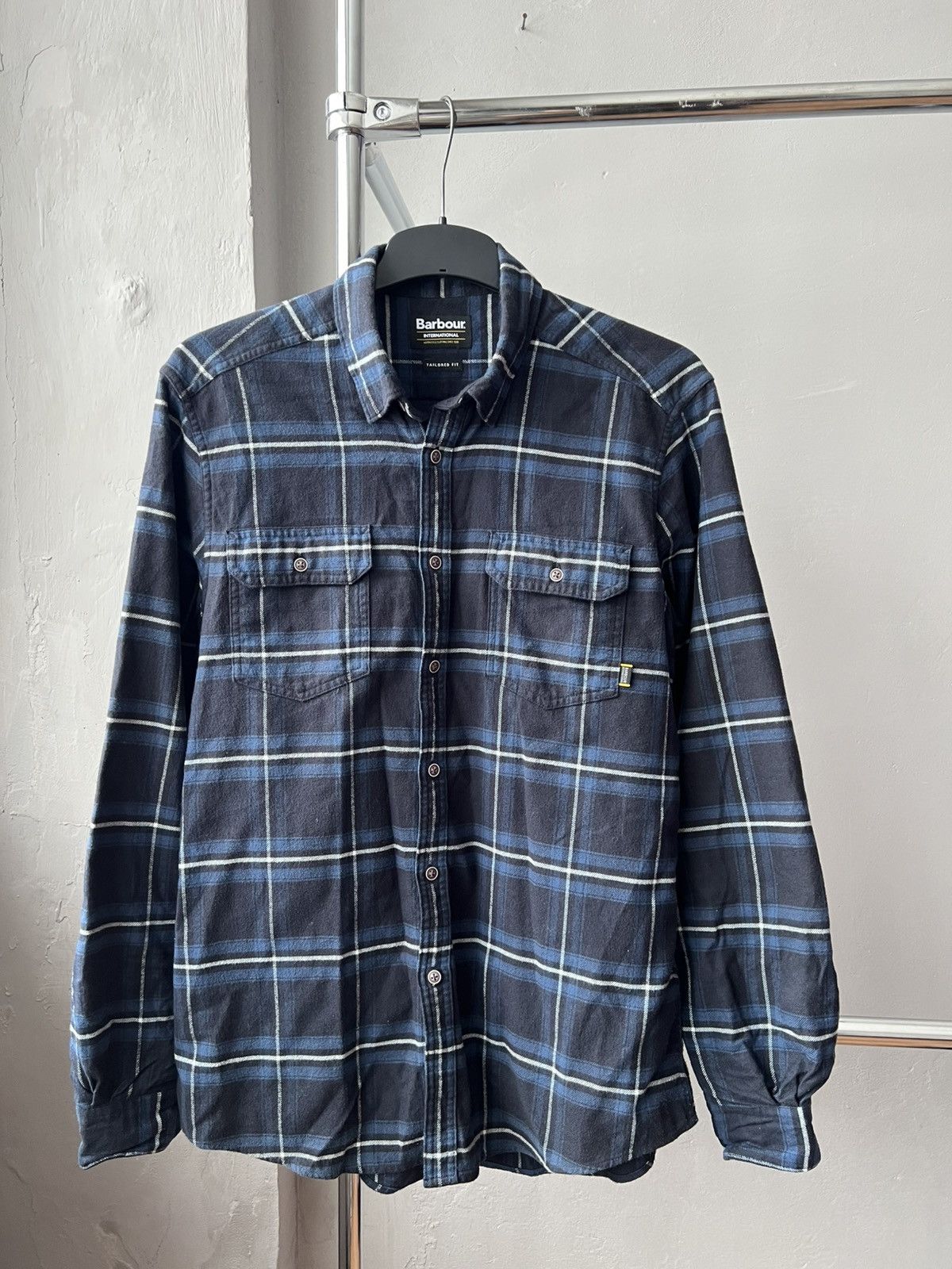 Barbour BARBOUR INTERNATIONAL ENGLAND FLANNEL CASUAL SHIRT BUTTON L Size US L / EU 52-54 / 3 - 3 Thumbnail