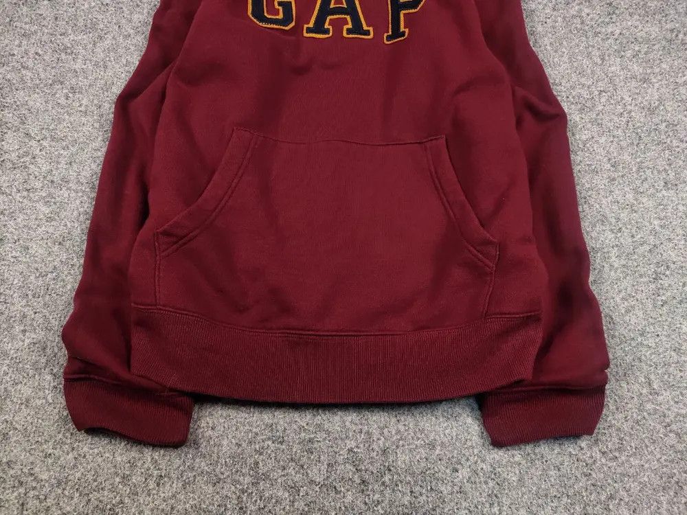 Gap Vintage Gap Burgundy Logo Classic Hoodie Y2K Hype Style Size US L / EU 52-54 / 3 - 3 Thumbnail