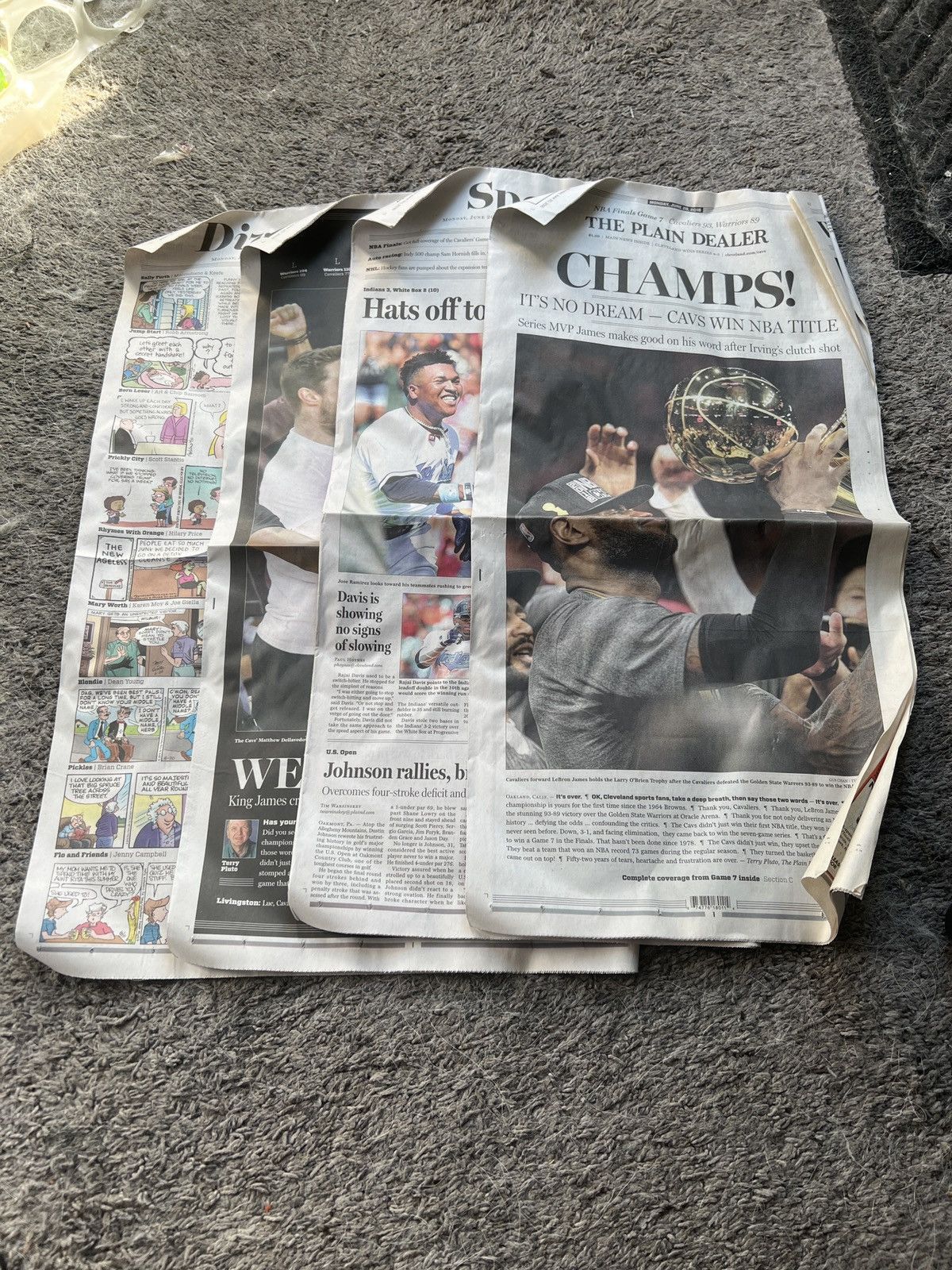 NBA 2016 The Plain Dealer Champs! Newspaper Size ONE SIZE - 1 Preview