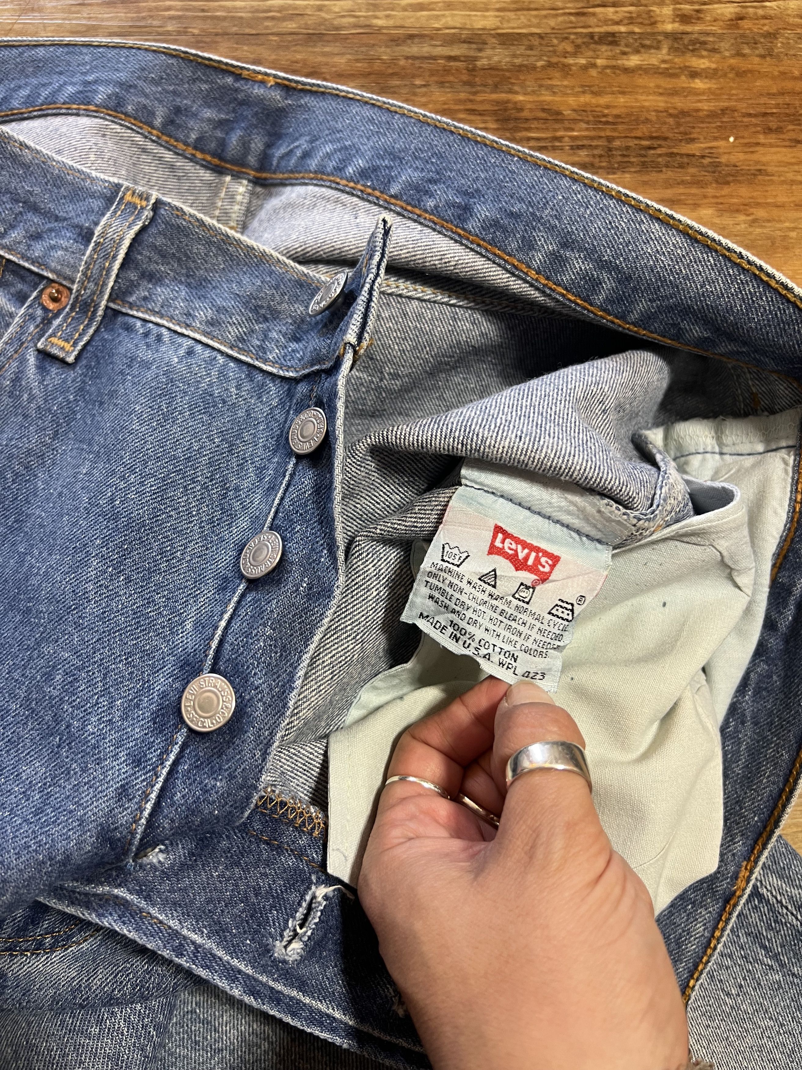 Levi's × Levi's Vintage Clothing × Vintage Vintage 501 Levi's Faded Denim Blue Jean Pants Size US 38 / EU 54 - 7 Thumbnail