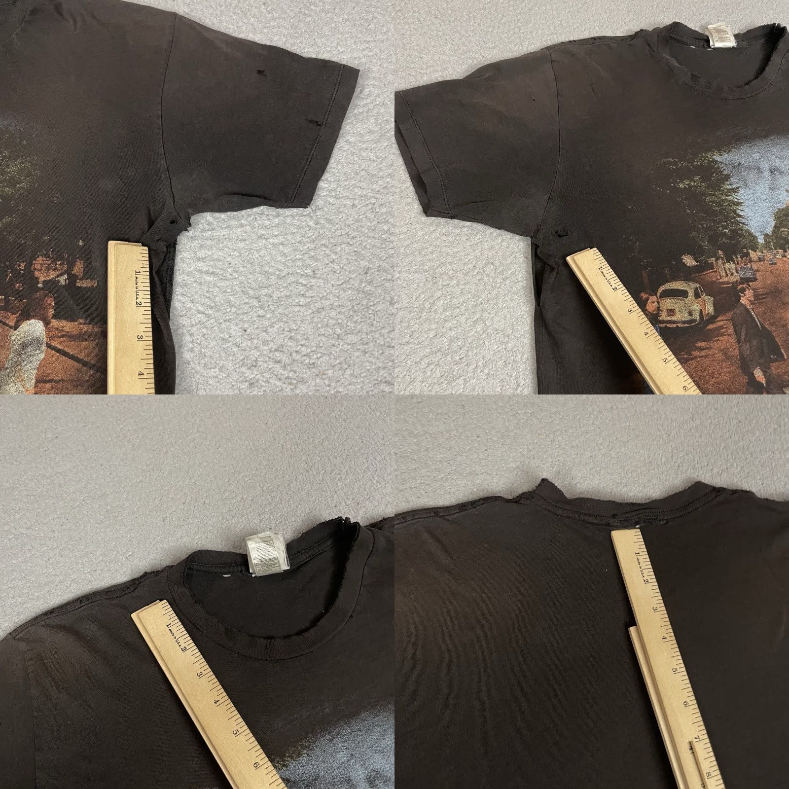 Thrasher The Beatles T Shirt Adult Large Black Abbey Road Distressed Y2k Thrashed Faded L Size US L / EU 52-54 / 3 - 8 Thumbnail