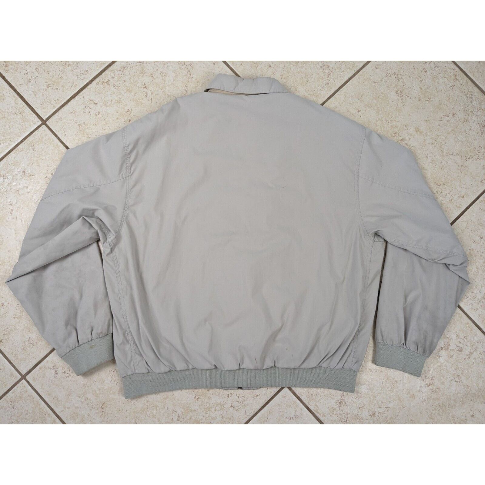 Members Only Vtg Members Only Bomber Racer Jacket Gray Casual Full Zip Size US L / EU 52-54 / 3 - 13 Thumbnail