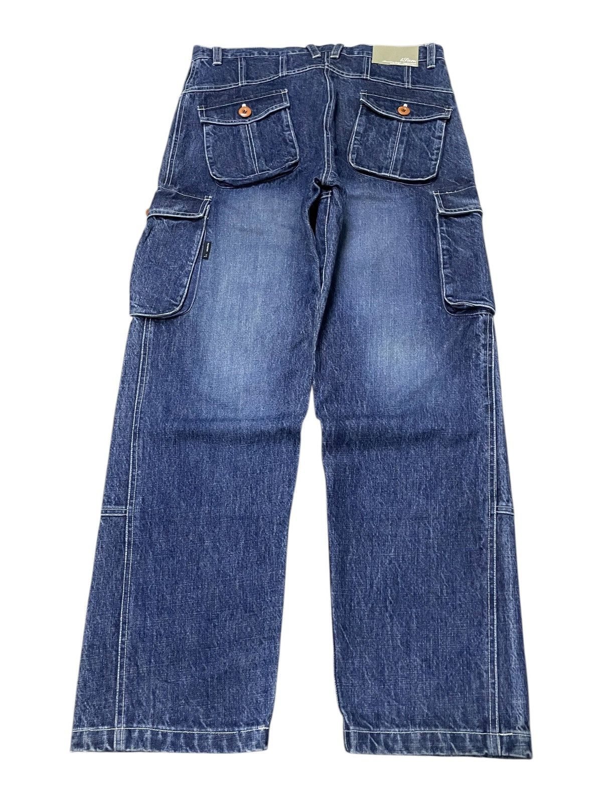 Beauty Beast × Japanese Brand TJan. Japan Panel Baggy Cargo Loose Jeans Size US 36 / EU 52 - 6 Thumbnail