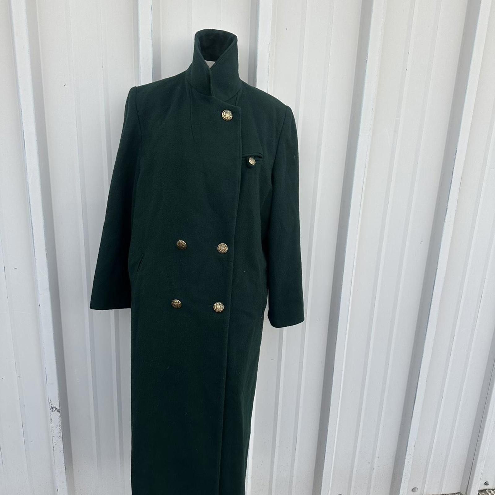Worthington Green vintage wool peacoat wintercoats Size L / US 10 / IT 46 - 2 Thumbnail