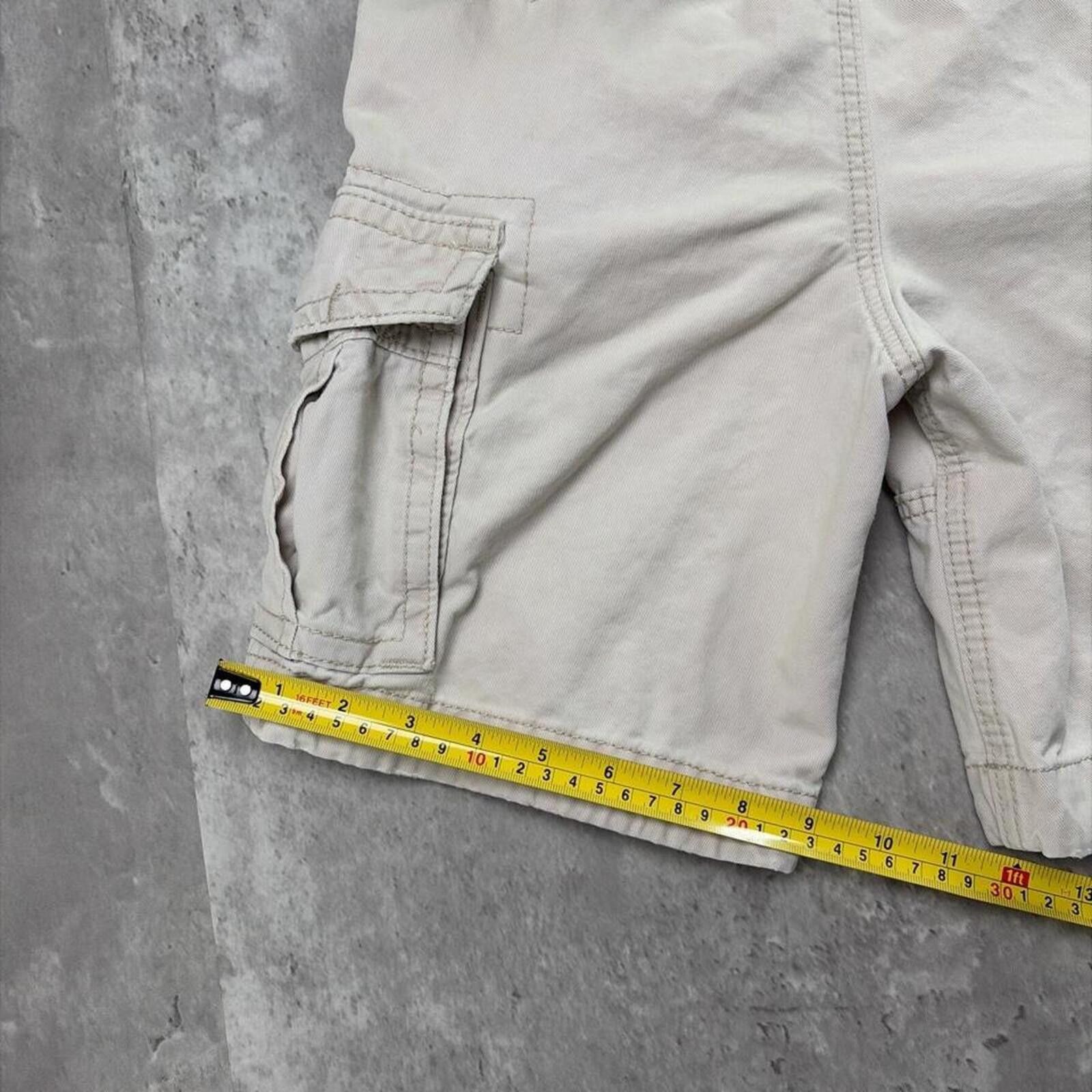 Abercrombie & Fitch Y2K Beige Abercrombie & Fitch Grunge Baggy Cargo Shorts Size 26" / US 2 / IT 38 - 8 Thumbnail