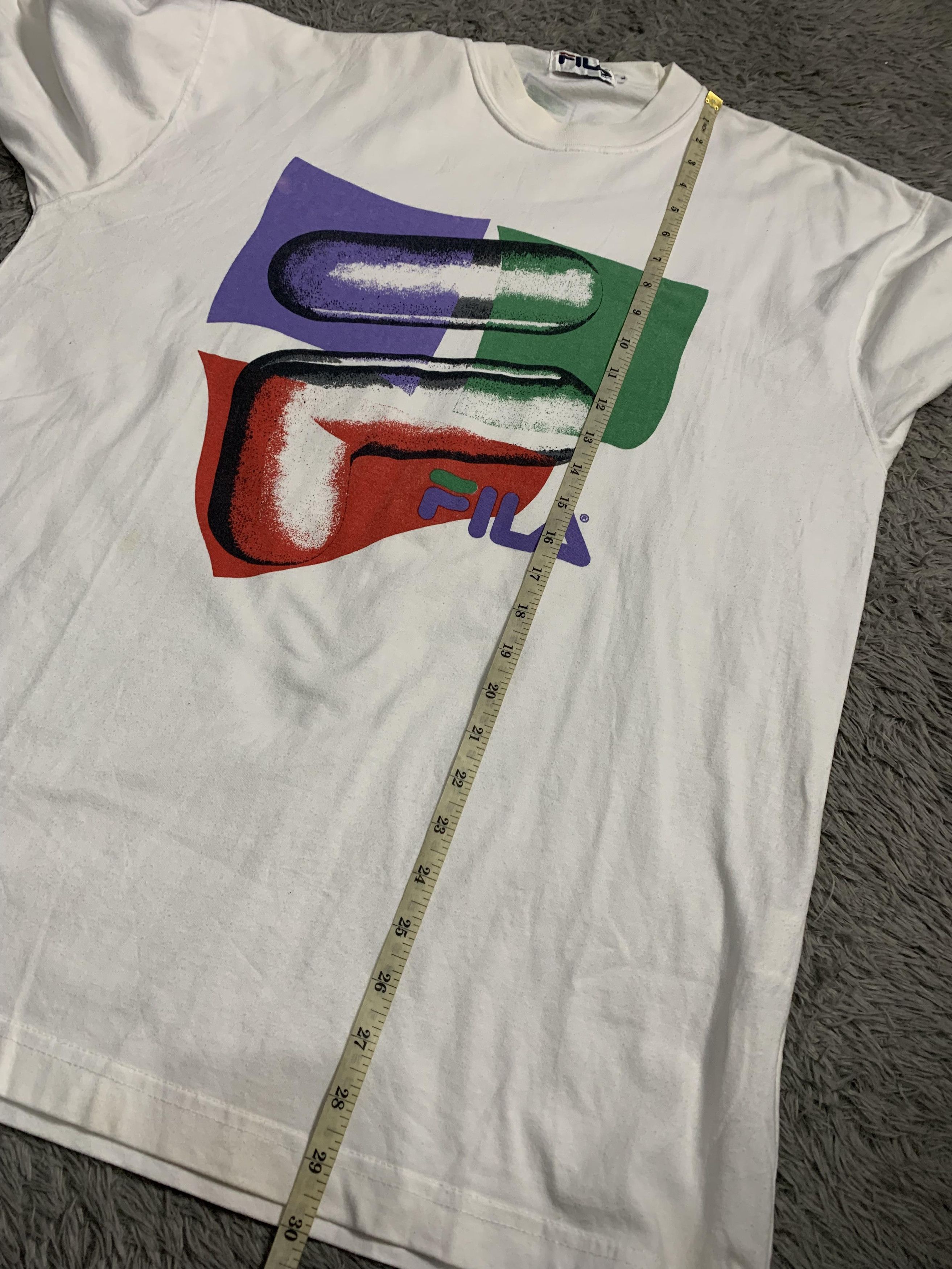 Vintage Vintage Fila Italy Flag Art 90's Very Rare Size US XL / EU 56 / 4 - 10 Thumbnail