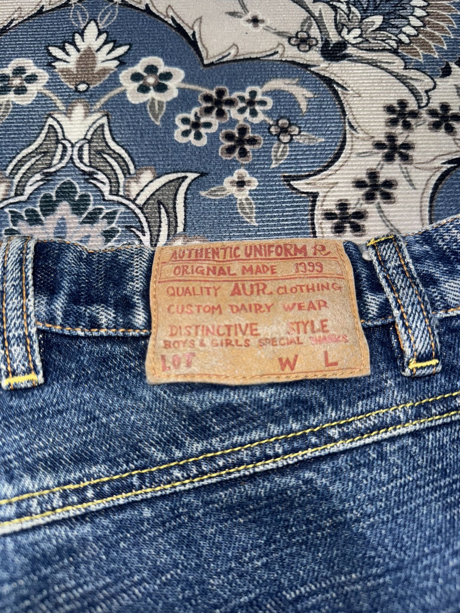 If Six Was Nine × Japanese Brand Vintage Amore Puro Baggy Loose Fit Jeans Size US 28 / EU 44 - 7 Thumbnail