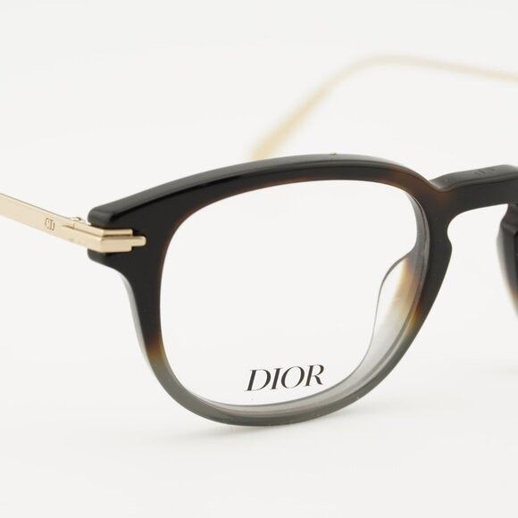 Dior Dior DIORBLACKSUITO R2I 2200 Eyeglasses Havana/Gold 49mm Size ONE SIZE - 8 Thumbnail