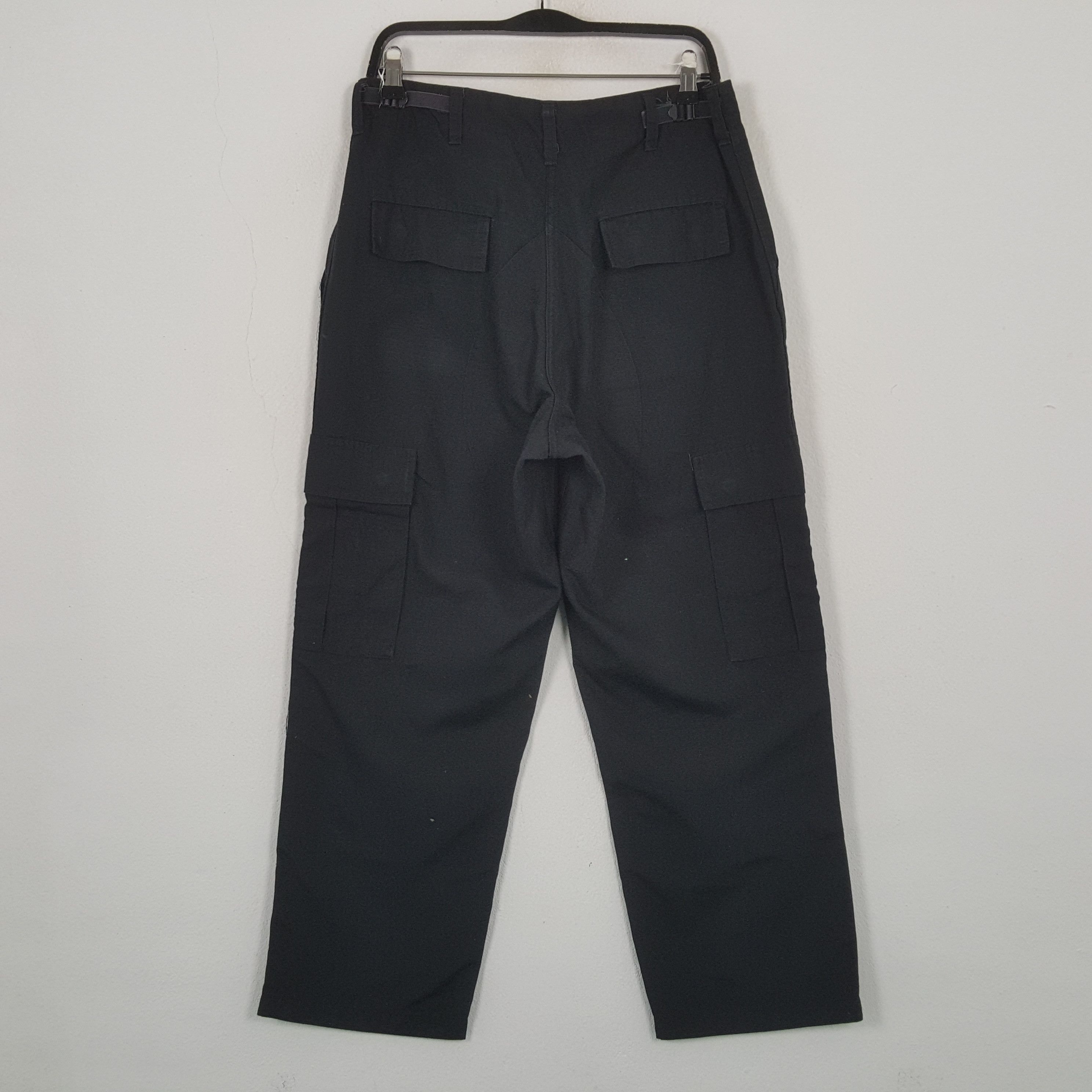 Vintage Black Cargo Style Streetwear Pants RR9 Size US 30 / EU 46 - 4 Thumbnail