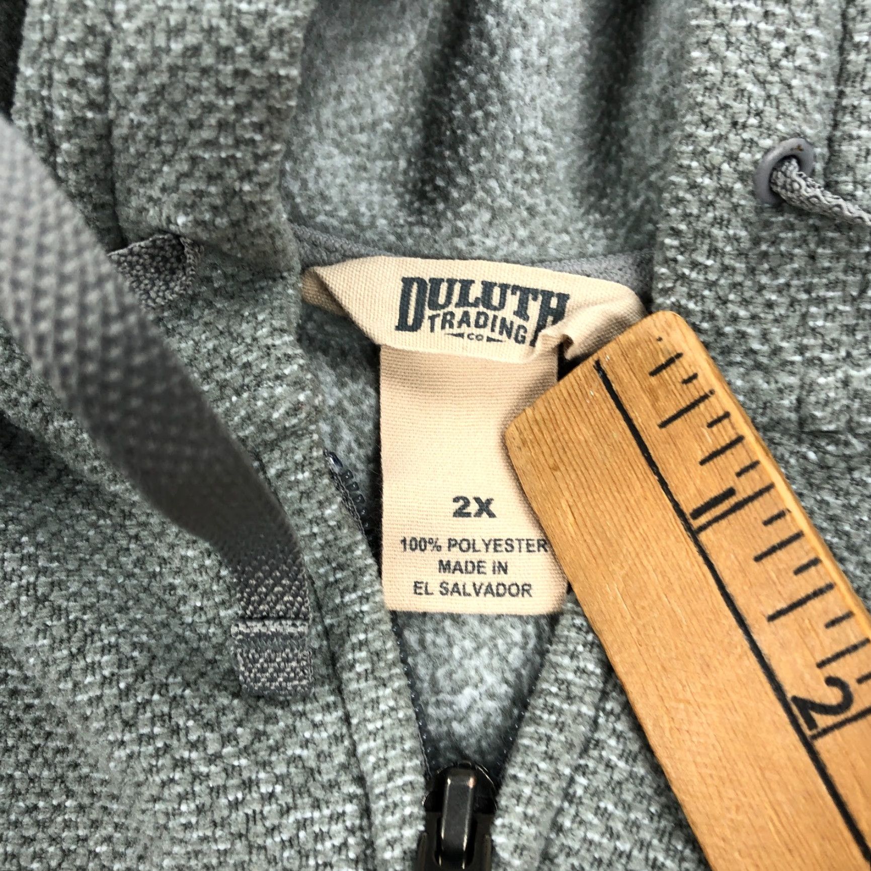 Duluth Trading Company Duluth Sweatshirt Womens 2X Plus Gray Hoodie Tunic Length Thermal Cotton Blend Pockets Shirt/Outerwear Winter Fall Spring Size XXL / US 16-18 / IT 52-54 - 2 Thumbnail