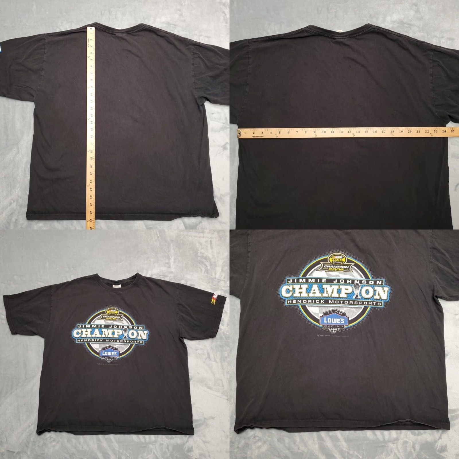 Chase Authentics Jimmie Johnson Nascar Shirt Mens XL Black Racing 2006 Champion Lowes Nextel TEE Size US XL / EU 56 / 4 - 8 Thumbnail