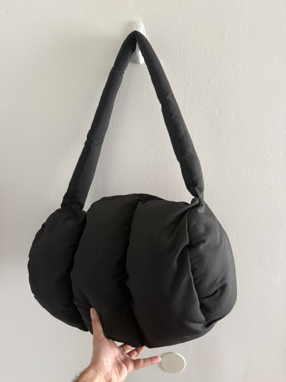 Other Roy Michael Padded Puffer Satin-Lined Duffel Bag Black Yeezy Size ONE SIZE - 1 Thumbnail