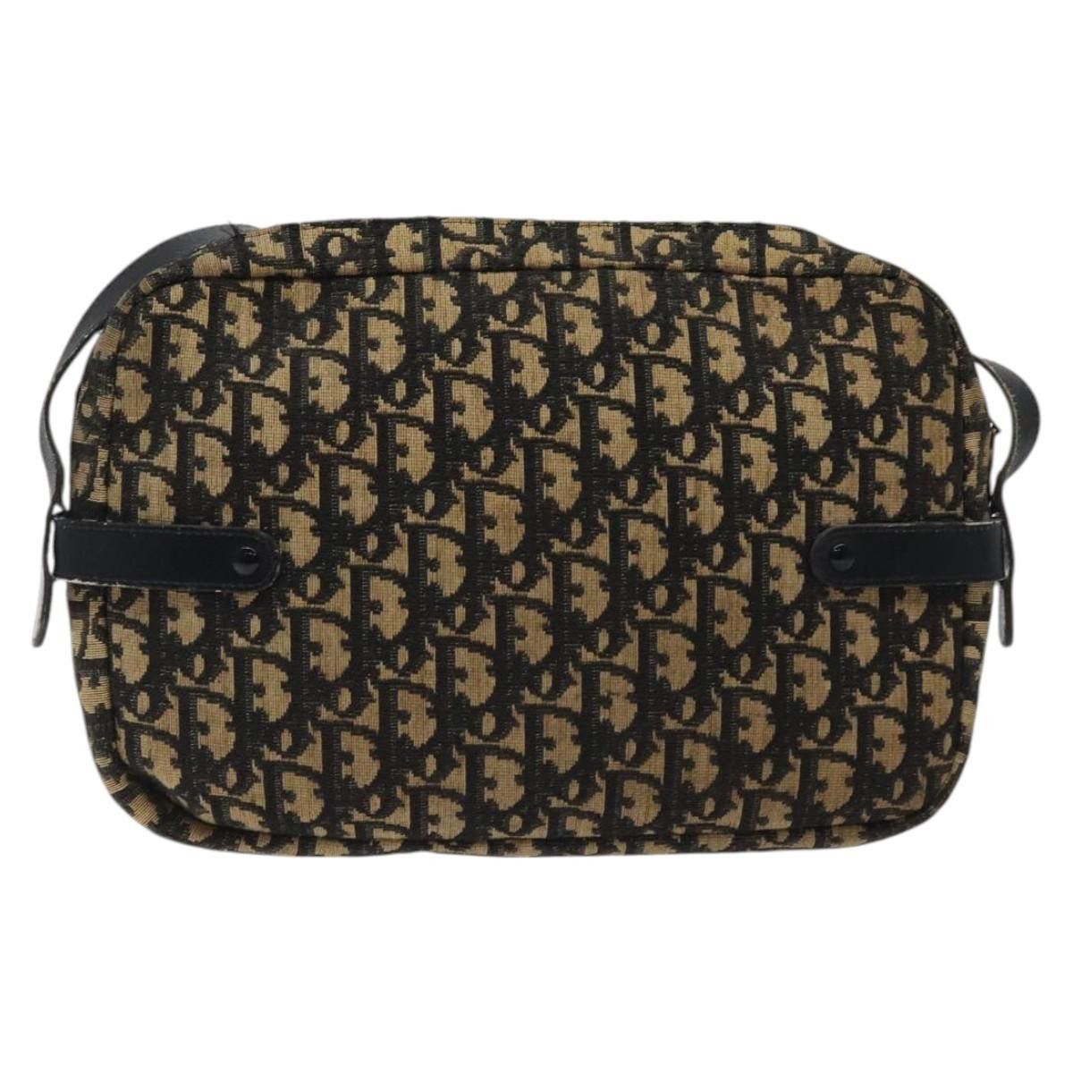 Dior DIOR Trotter Canvas Shoulder Bag Black Gold Size ONE SIZE - 3 Thumbnail
