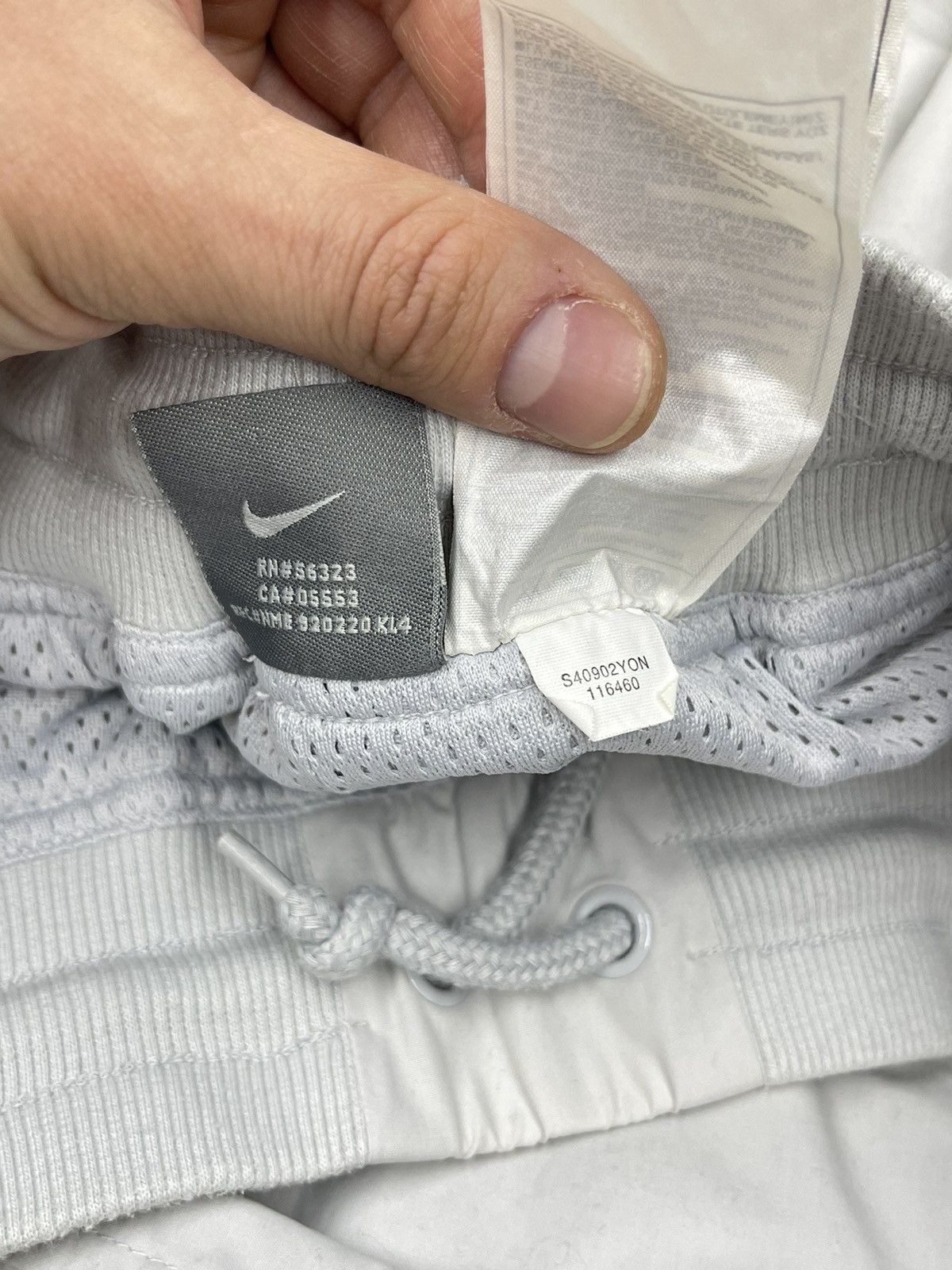 Vintage Vintage Nike Air Force Sweatpants Grey Swoosh Y2K Drill ACG Size US 36 / EU 52 - 15 Thumbnail