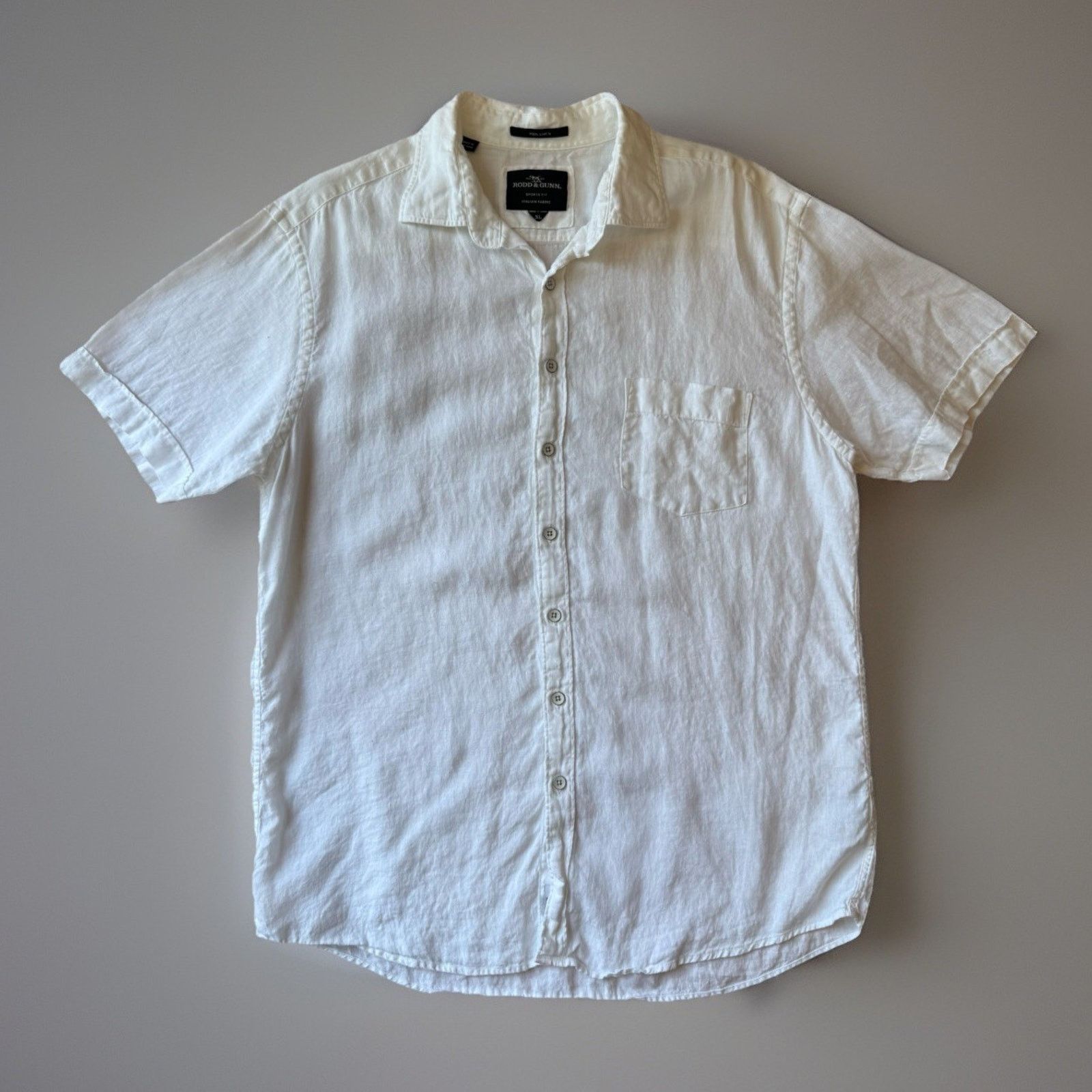 Rodd & Gunn Rodd & Gunn Linen Shirt XL White Casual Short Button Up Size US XL / EU 56 / 4 - 1 Thumbnail