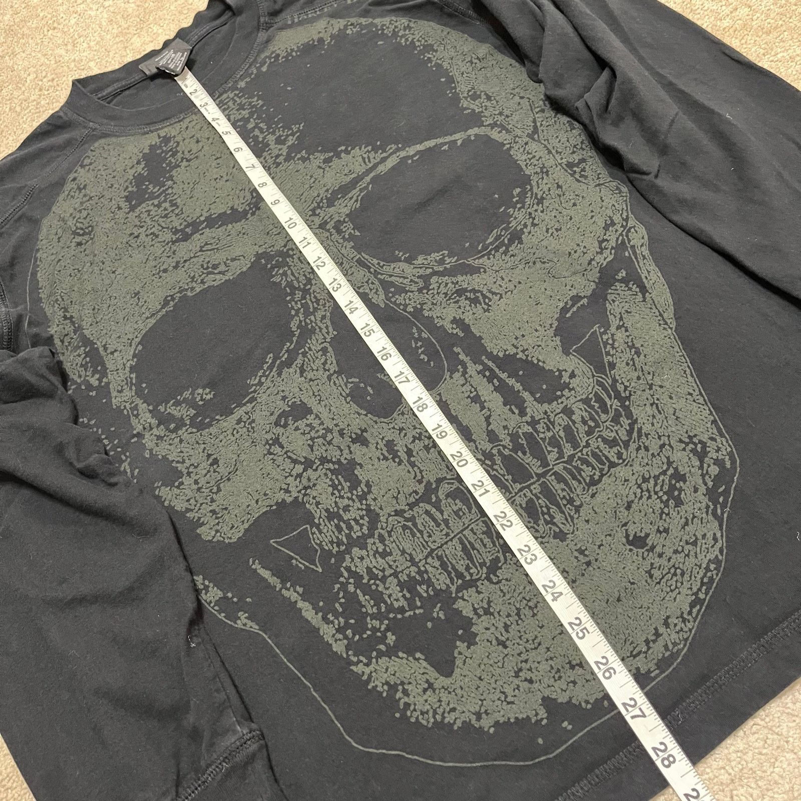 Harley Davidson Harley Davidson Skull AOP Long Sleeve Biker Black Shirt L Size US L / EU 52-54 / 3 - 5 Thumbnail
