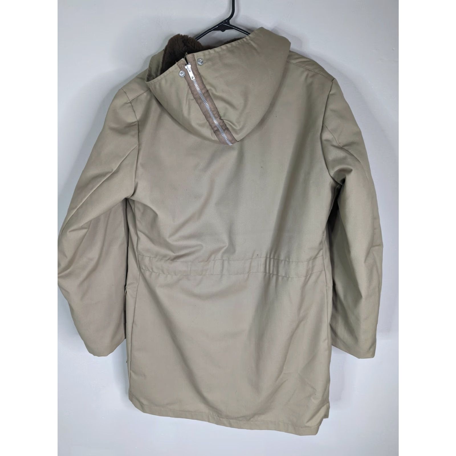 Sears VINTAGE Sears Parka Jacket 70s Mens M Beige Sherpa Lined Coat Size 40 Medium Zip Family? Size US M / EU 48-50 / 2 - 2 Thumbnail