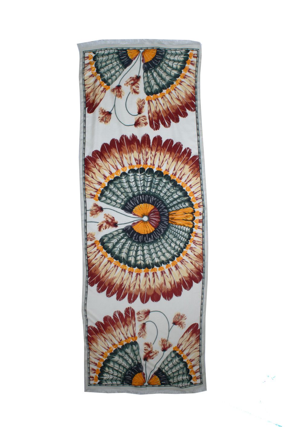 Hermes Hermes, BRAZIL cashmere and silk scarf Size ONE SIZE - 1 Thumbnail