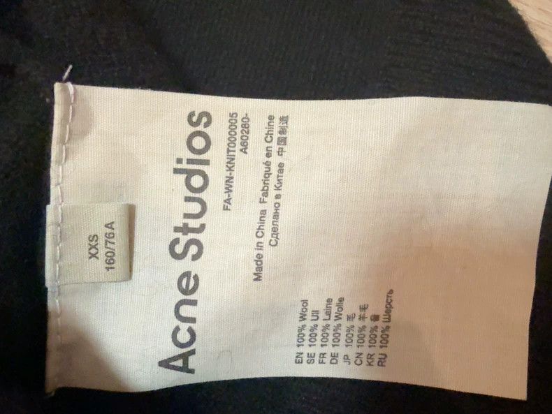 Acne Studios Acne Studios Black smiling wool cardigan Size US XXS / EU 40 - 4 Thumbnail