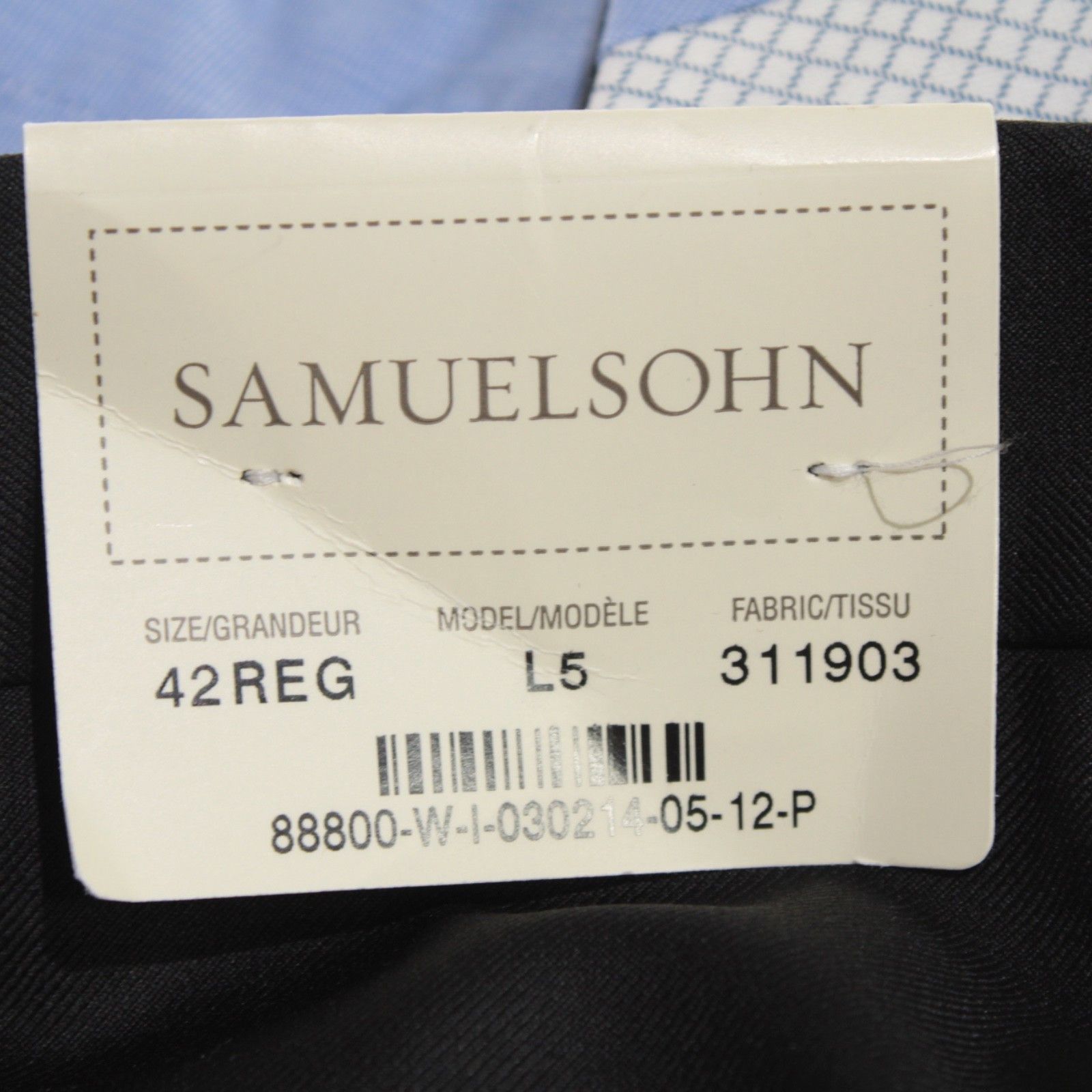 Samuelsohn Samuelsohn New with tags Dress Pants Size 42 US In Black Size US 42 / EU 58 - 6 Thumbnail