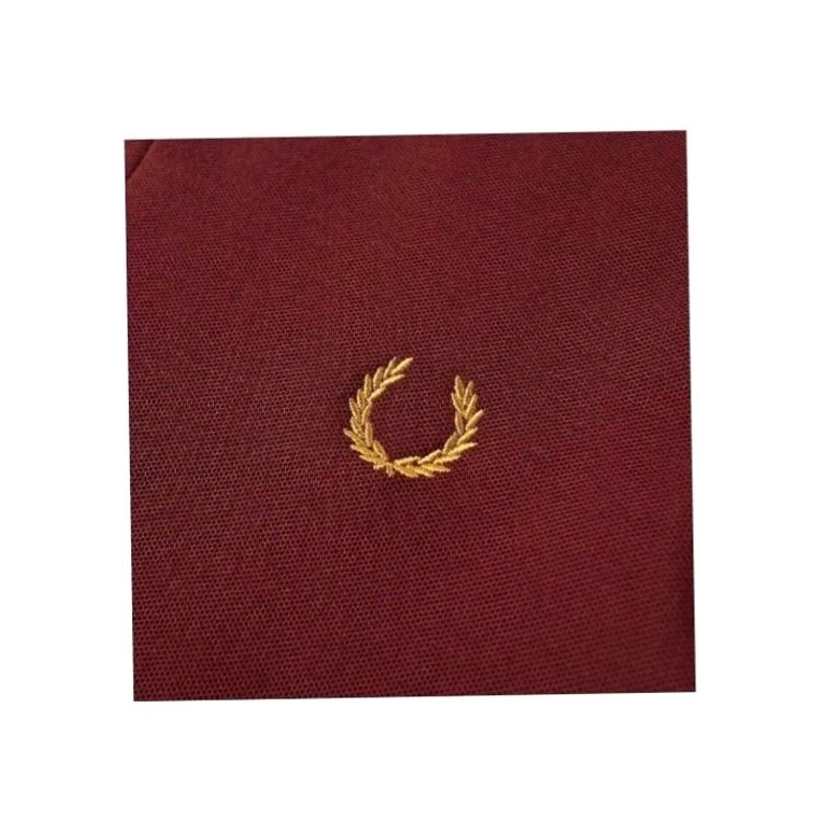 Fred Perry VINTAGE Fred Perry x Miles Kane Polo Tipped Pique Red Polo Shirt Men S Aubergine Size US S / EU 44-46 / 1 - 4 Thumbnail