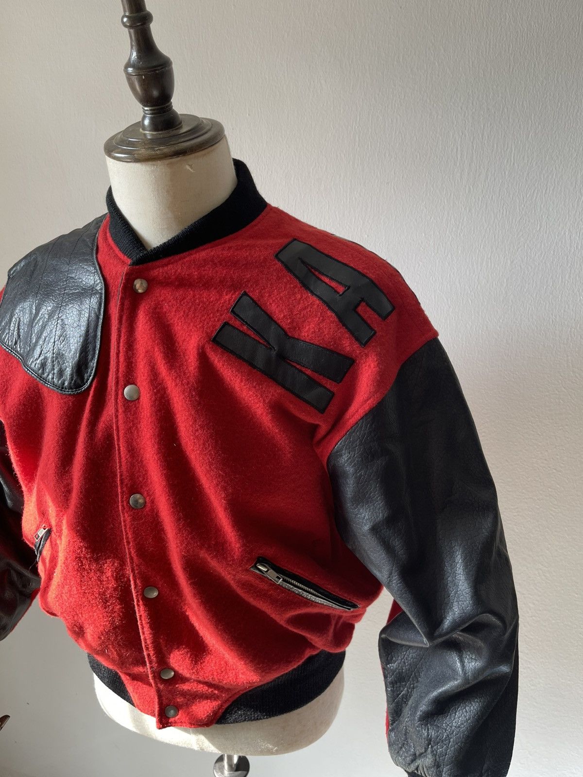 Kansai Yamamoto Rare 80s Kansai Sport Bomber Leather Jacket 97 Size US M / EU 48-50 / 2 - 4 Thumbnail