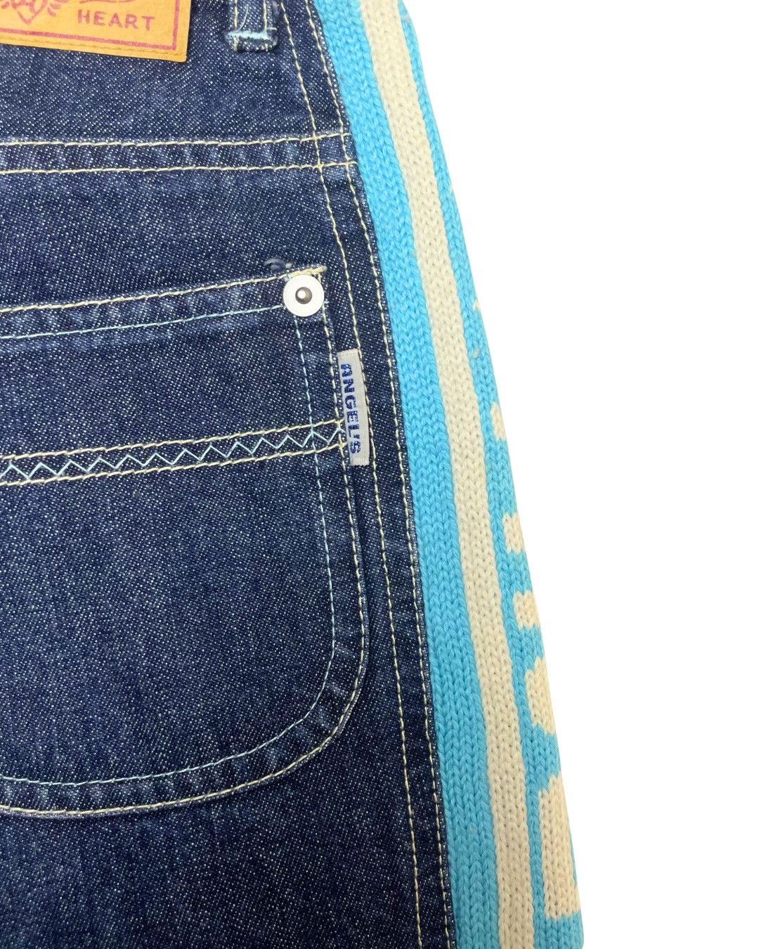 Angel Blue Angel Blue Archival Side-Stripe Logo Patch Flare Denim Size 26" / US 2 / IT 38 - 4 Thumbnail