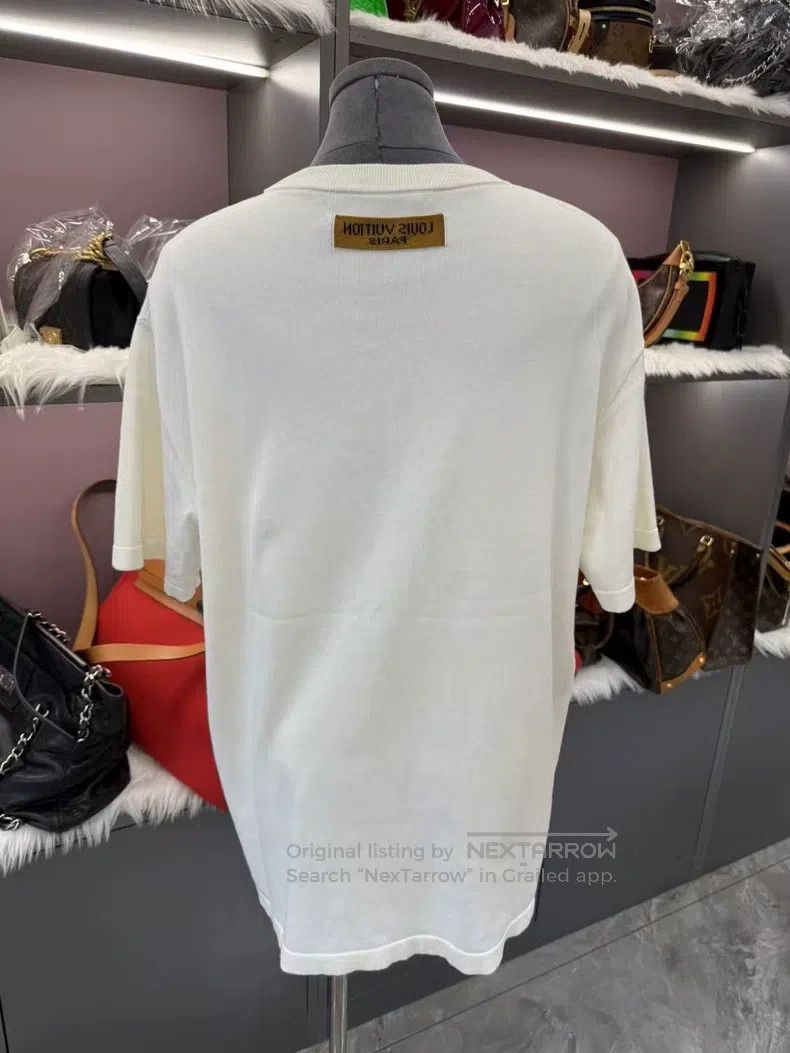 Louis Vuitton Louis Vuitton Sliding logo knitted half-sleeve T-shirt Size US L / EU 52-54 / 3 - 4 Thumbnail