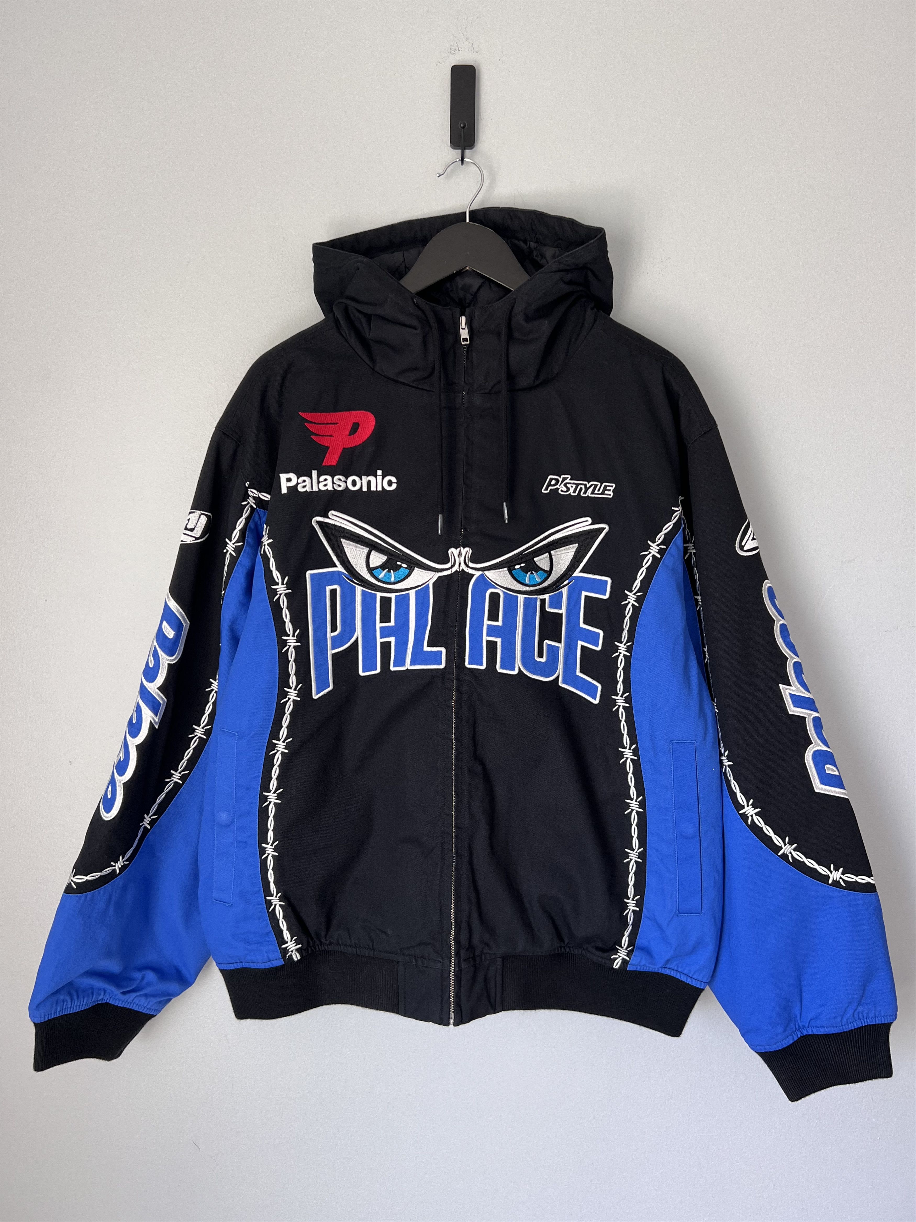 Palace Palace Skateboards Need For P's Eyes Jacket in Blue | Grailed