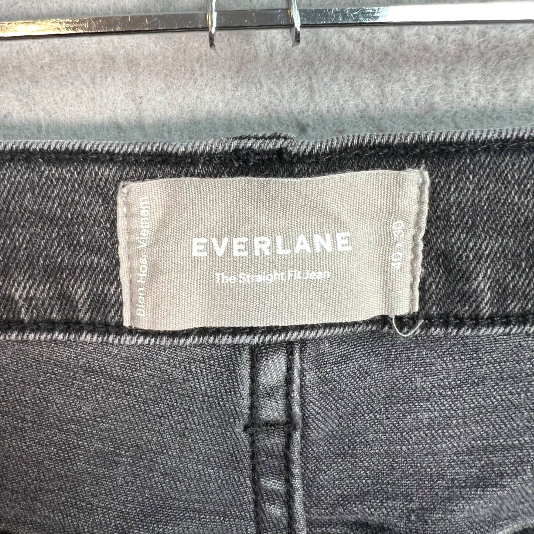 Everlane EVERLANE Straight-Leg Jeans Gray Adult 40 x 29 Cotton Blend Denim Mens Size US 40 / EU 56 - 3 Thumbnail