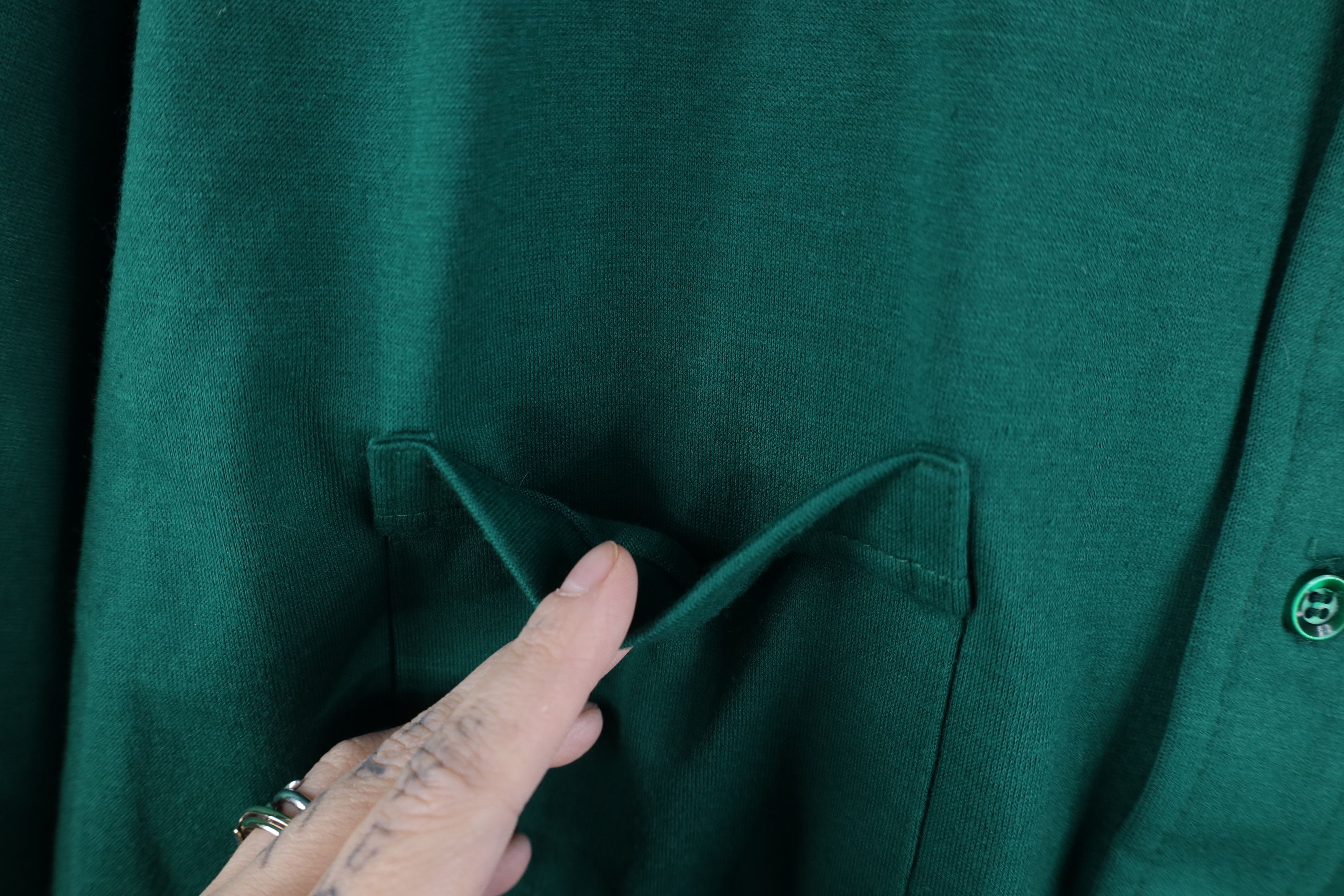 Vintage Vintage 70s Streetwear Collared Golf Polo Shirt Green USA Size US XL / EU 56 / 4 - 7 Thumbnail