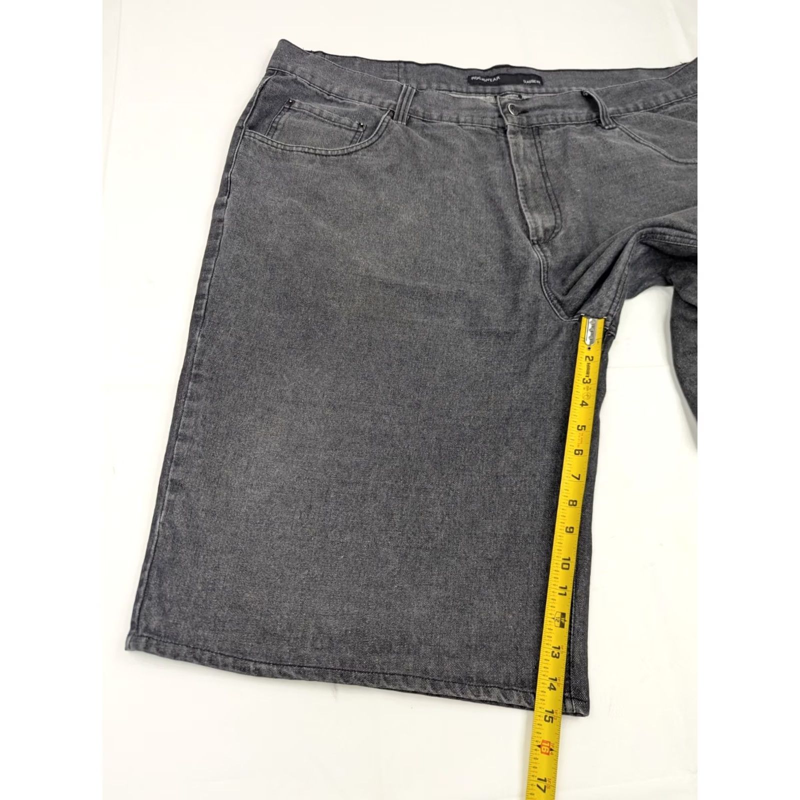 Rocawear VINTAGE Rocawear Jeans Shorts Men 49 Baggy Embroidered 5-Pocket DenIm Hip Hop Y2K 90s Black Size US 32 / EU 48 - 4 Thumbnail