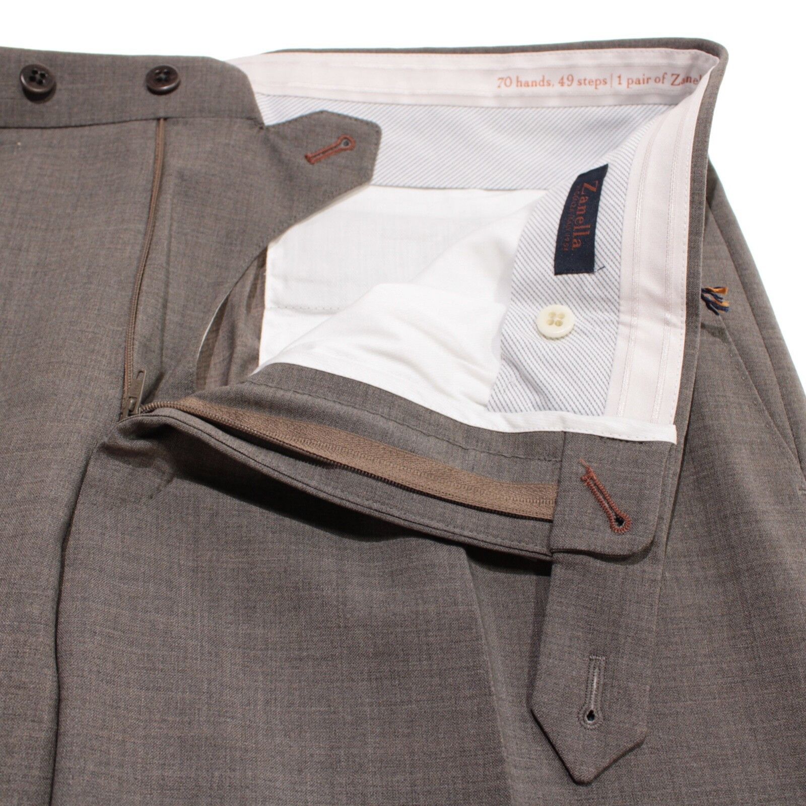 Zanella Zanella New with tags Dress Pants Size 36 US In Brown Size US 36 / EU 52 - 3 Thumbnail