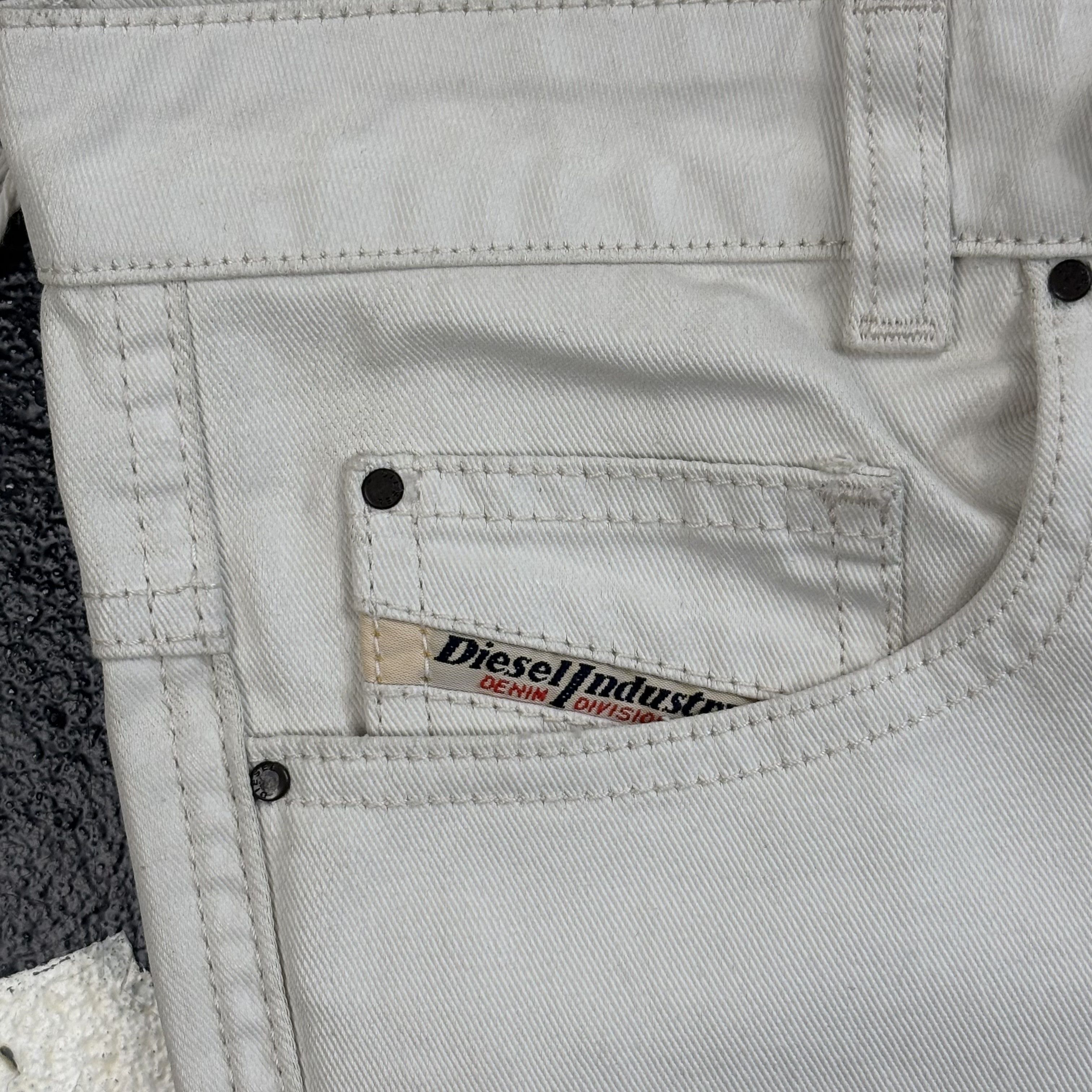 Diesel White Waxed Diesel Jeans Size US 41 - 6 Thumbnail