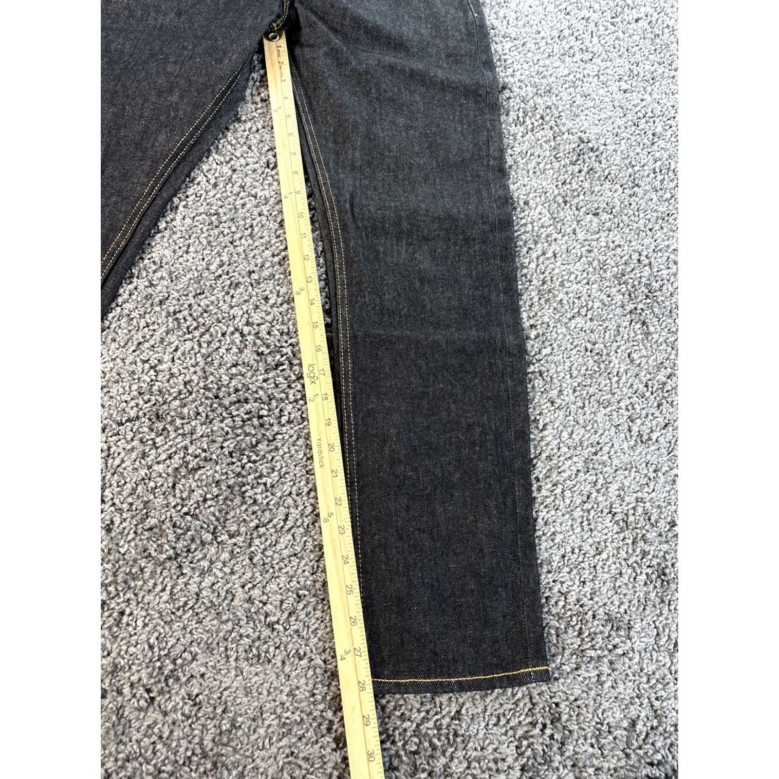 Vintage VINTAGE Embroidered Jeans Womens 30x29 High Rise Dark Wash All Over Y2K Jeans Straight Black Womens 30 Inseam 29 in High Rise Embroidered Jeans Size 30" / US 8 / IT 44 - 5 Thumbnail