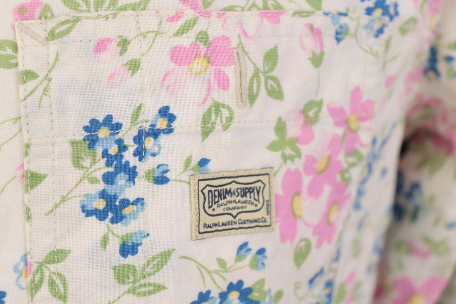 Denim & Supply Ralph Lauren Denim & Supply Ralph Lauren White Florlal Shirt Size M Size US M / EU 48-50 / 2 - 3 Thumbnail