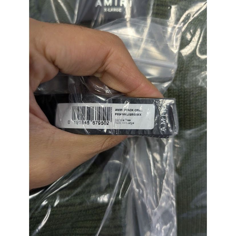 Amiri o1rshd1 Amiri Stack Crewneck Sweatshirt in Spindle Tree Size US XXL / EU 58 / 5 - 16 Thumbnail