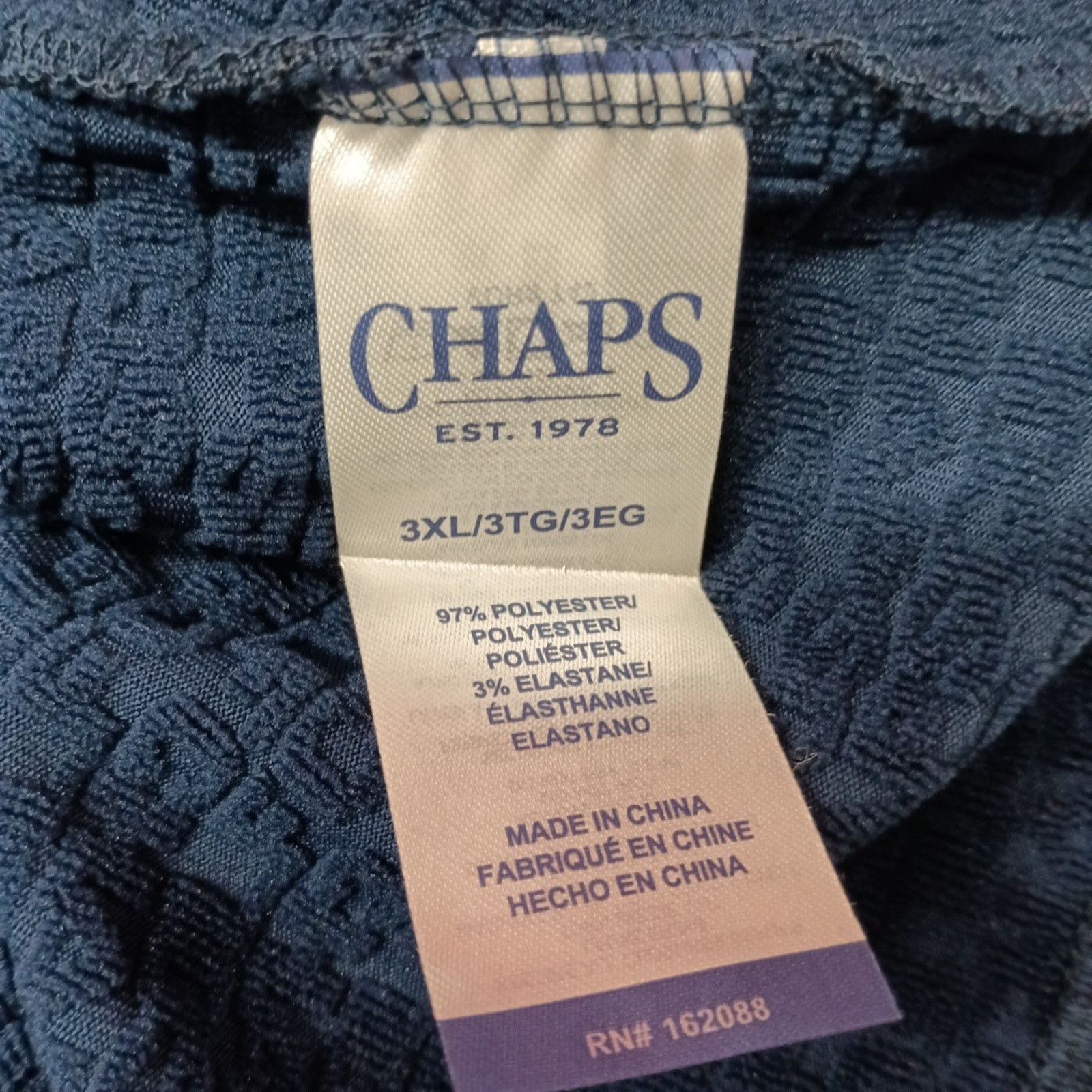 Chaps Chaps Golf Men’s Pullover 1/4 Zip Sweater Size 3XL Navy Blue Size US XXL / EU 58 / 5 - 8 Thumbnail