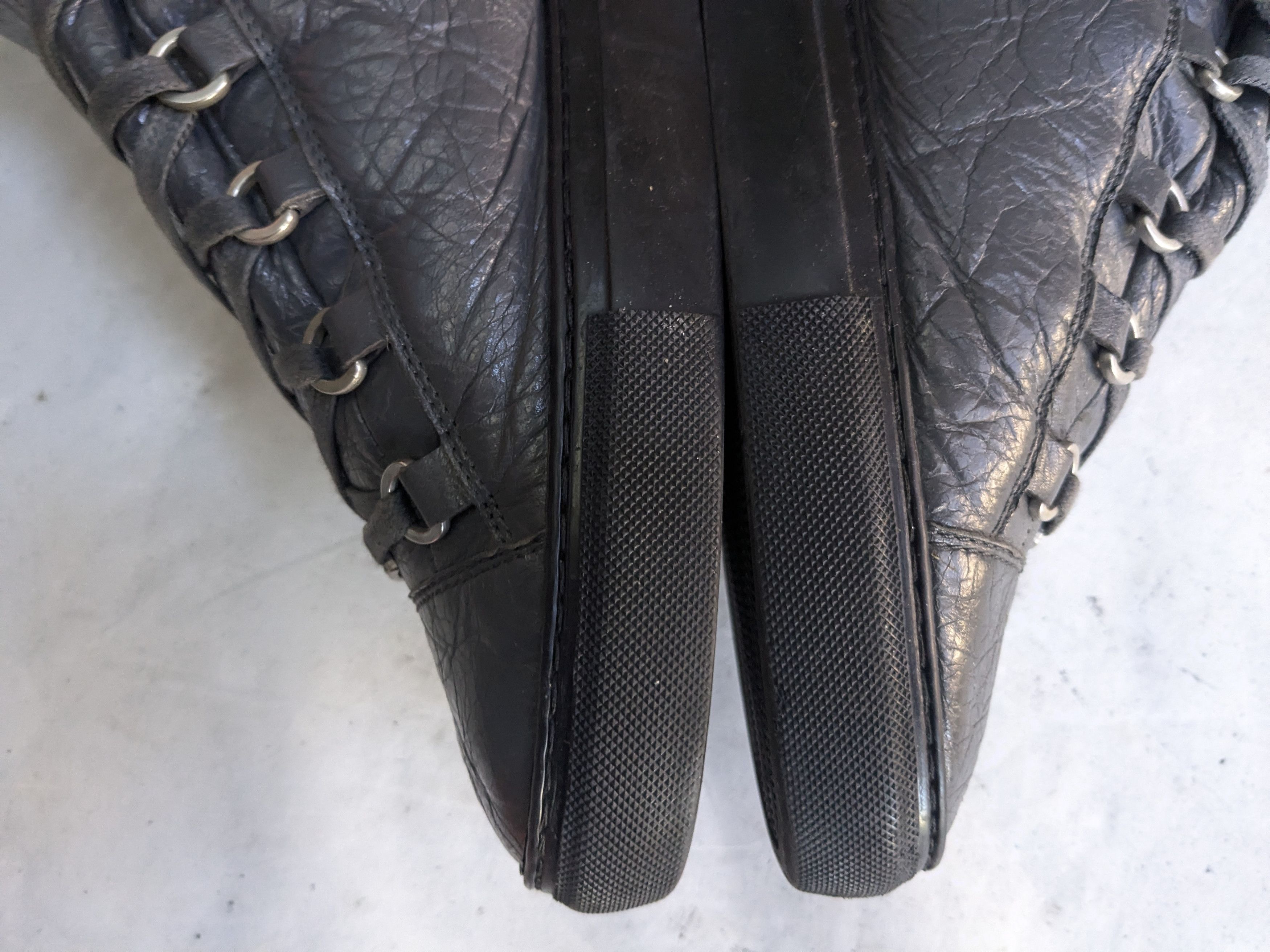 Balenciaga Balenciaga Arena Gray Black 12 High Tops Leather Size US 12 / EU 45 - 11 Thumbnail