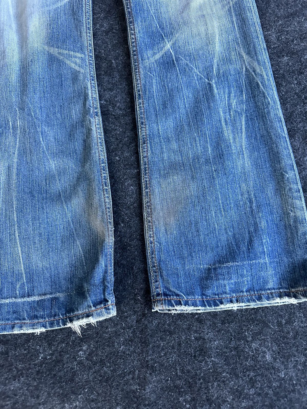 Edwin Vintage 90s Edwin 503 Blue Trip Blue Denim 28x31 D375 Size US 28 / EU 44 - 4 Thumbnail