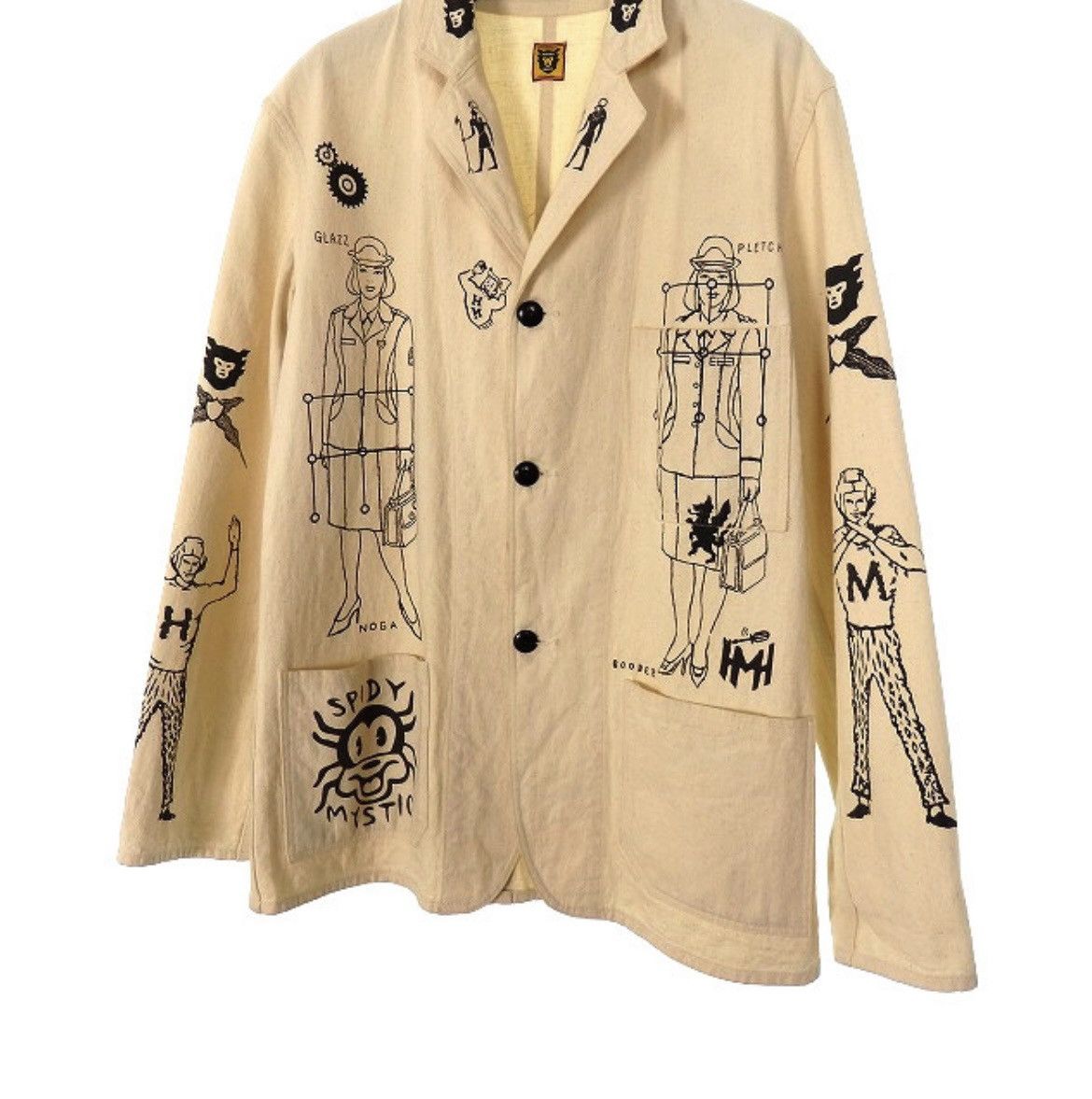 Human Made Human Made Graffiti Painted Work Jacket Size US S / EU 44-46 / 1 - 3 Thumbnail
