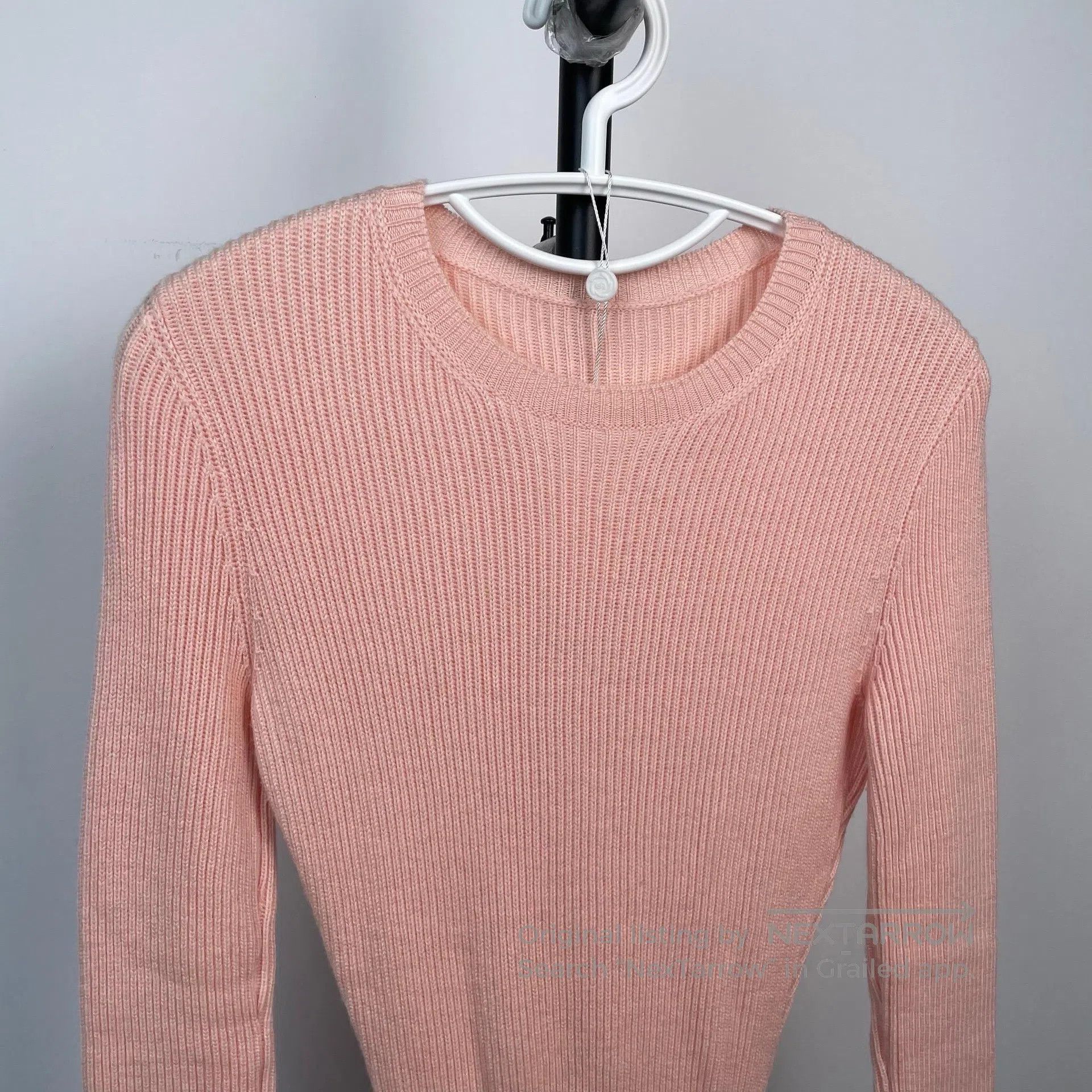 Dior Dior Nude Pink Long Sleeve Waist-Tie Knit Sweater Dress| Size XS / US 0-2 / IT 36-38 - 3 Thumbnail