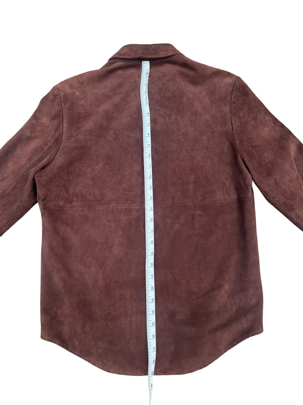 Leather Vintage FIGARO Paris Brown Sheepskin Suede Leather Shirt Size US M / EU 48-50 / 2 - 14 Thumbnail