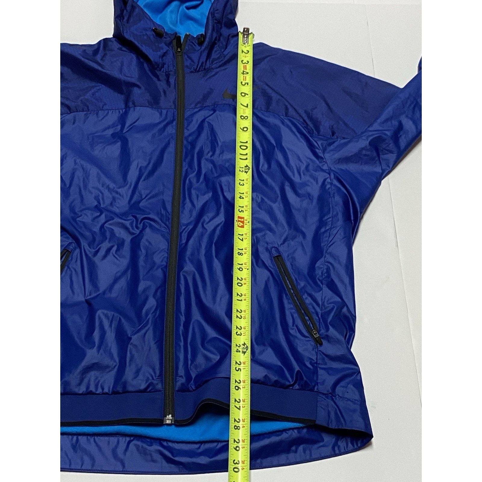 Nike Nike Dri-Fit Running Jacket Hooded Mens Size Large Blue Size US L / EU 52-54 / 3 - 7 Thumbnail