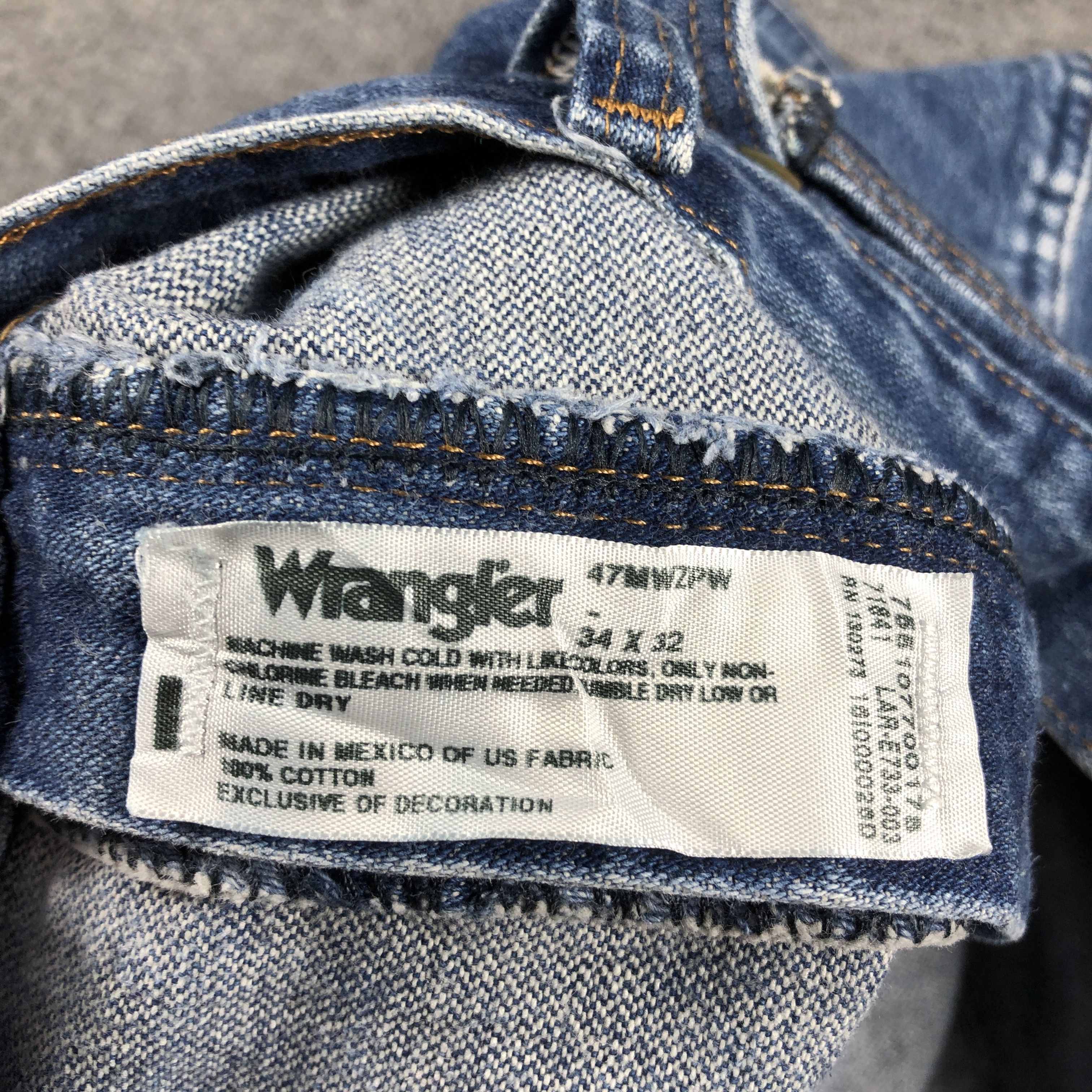Vintage × Wrangler Vintage Wrangler Regular Fit Light Blue Wash L684 Size US 36 / EU 52 - 10 Thumbnail
