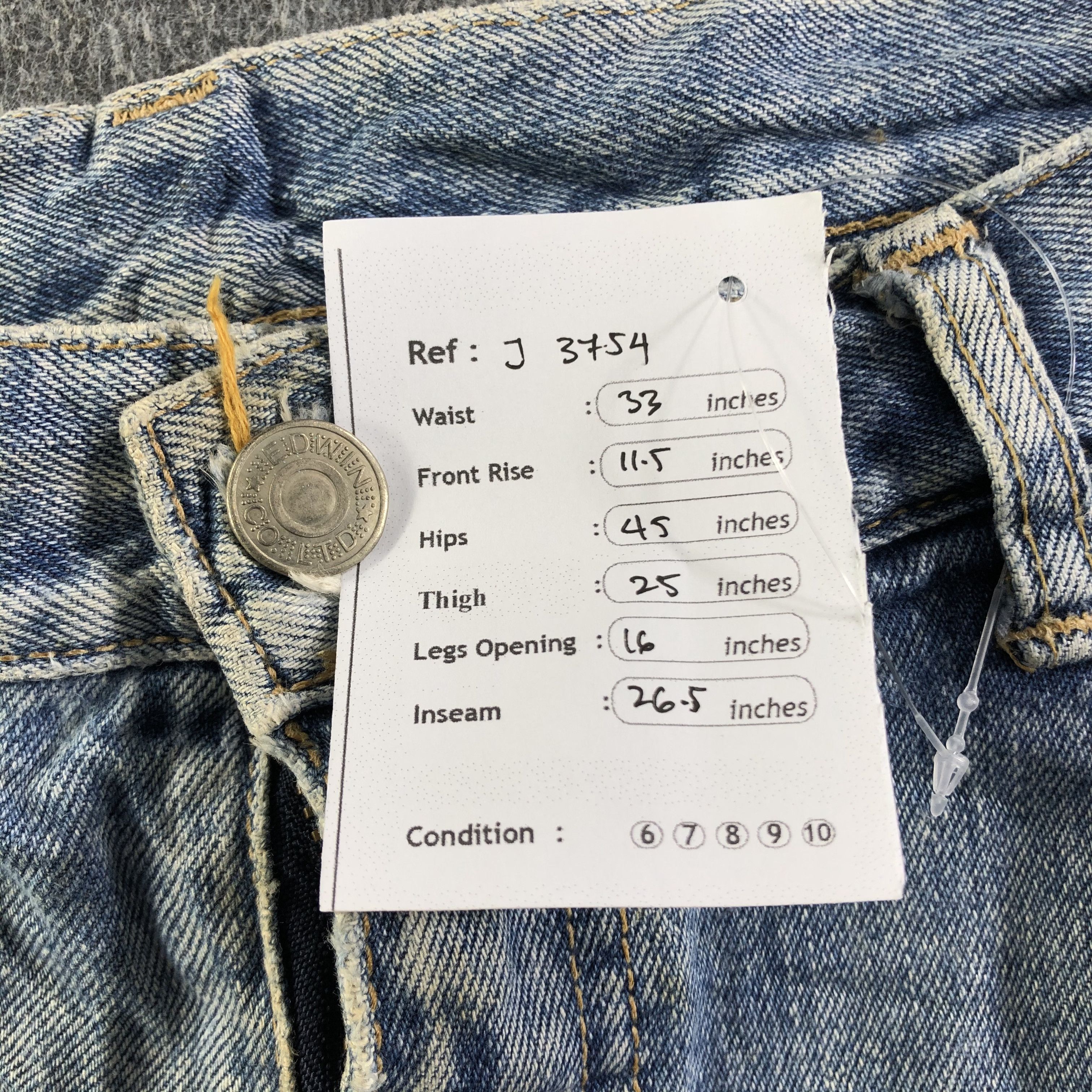 Edwin Vintage Light Wash Edwin Jeans-J3754 Size US 33 - 12 Thumbnail