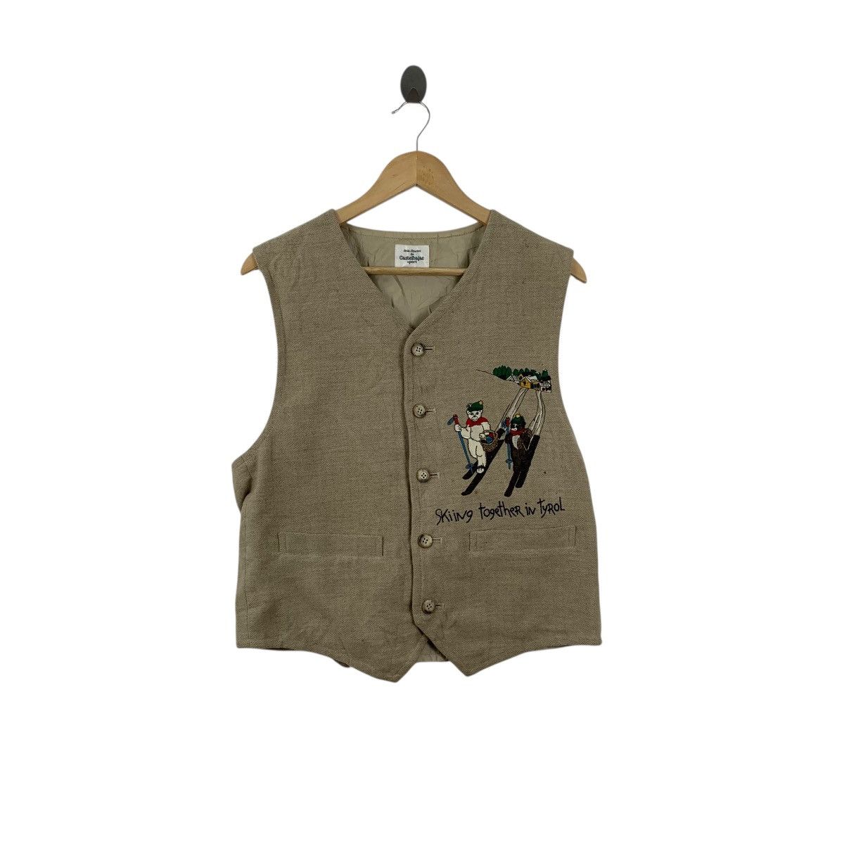 Jean Charles De Castelbajac Vintage 90s JEAN CHARLES CASTELBAJAC Skiing Tyrol Vest Size S / US 4 / IT 40 - 1 Thumbnail